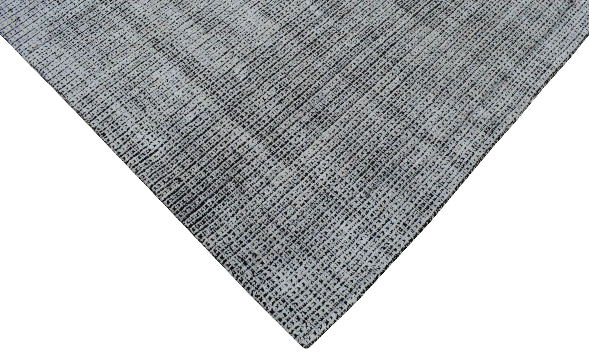 Modern Contemporary 5x8 Black and White Handmade Area Rug - Image 5