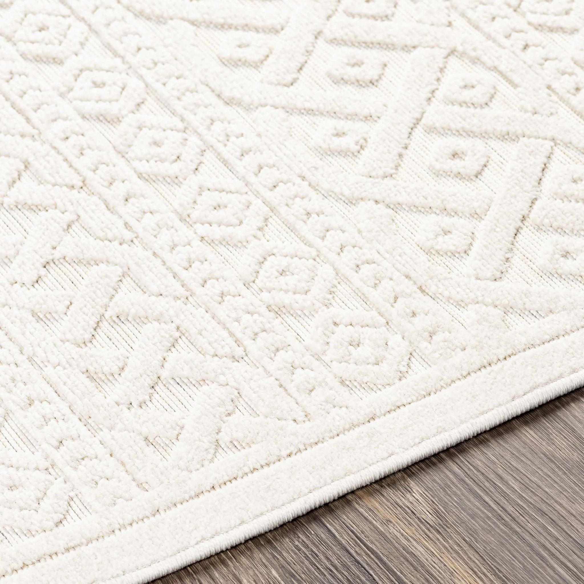 Modern Contemporary Beige Outdoor Safe High Low Pile Area Rug - Image 7