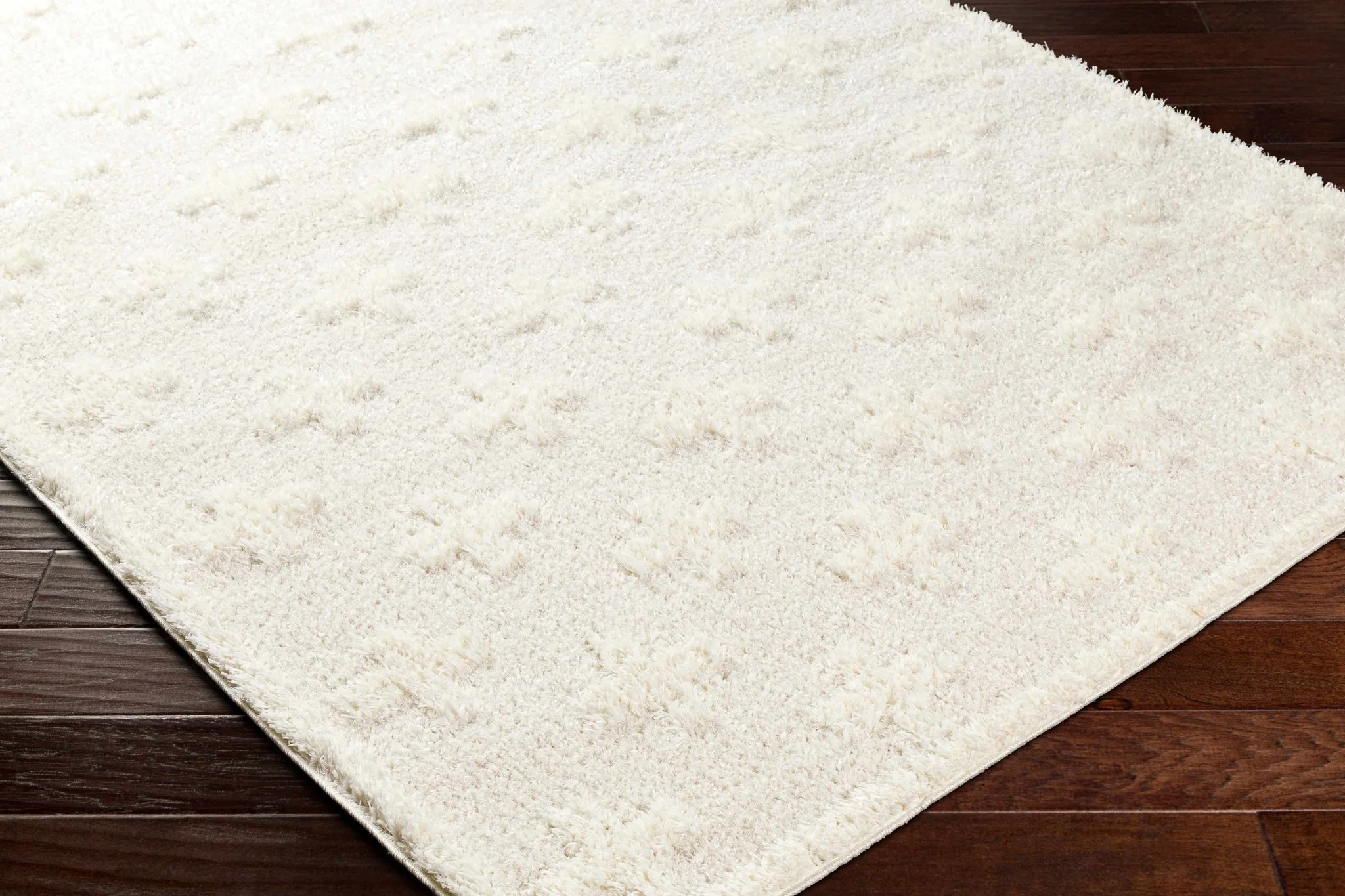 Modern Contemporary Beige Geometric pattern Machine Woven Area Rug - Image 2