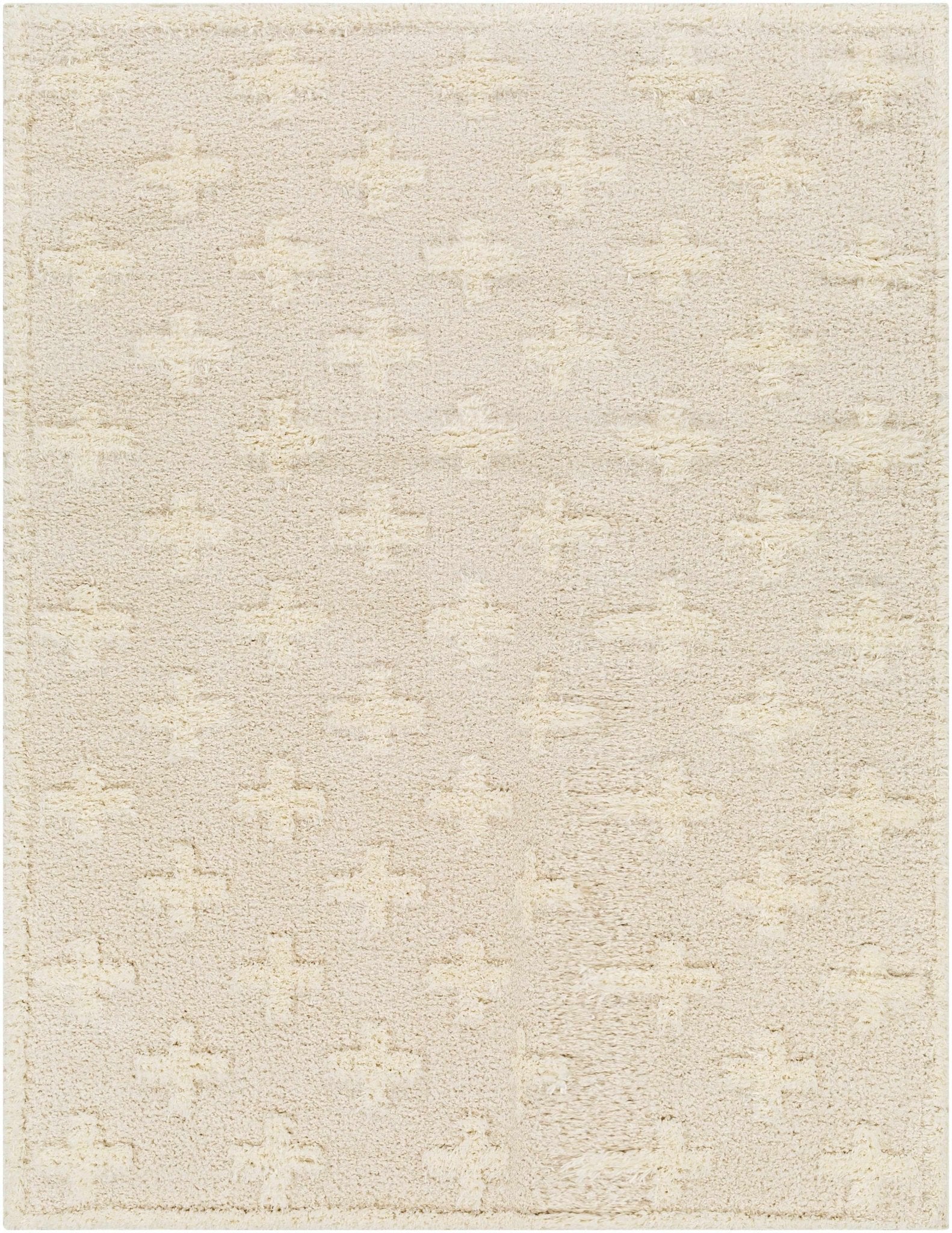 Modern Contemporary Beige Geometric pattern Machine Woven Area Rug - Image 3