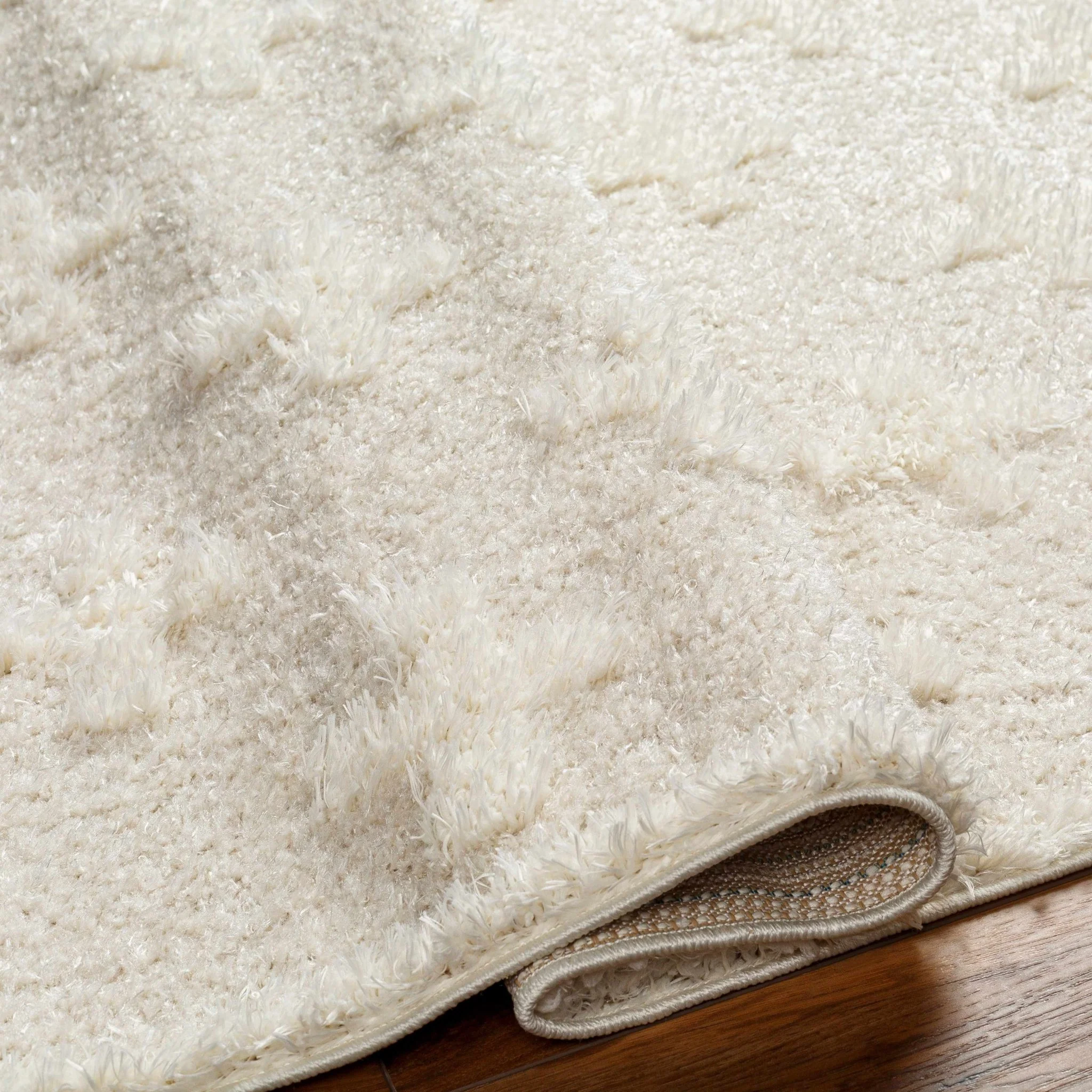 Modern Contemporary Beige Geometric pattern Machine Woven Area Rug - Image 6