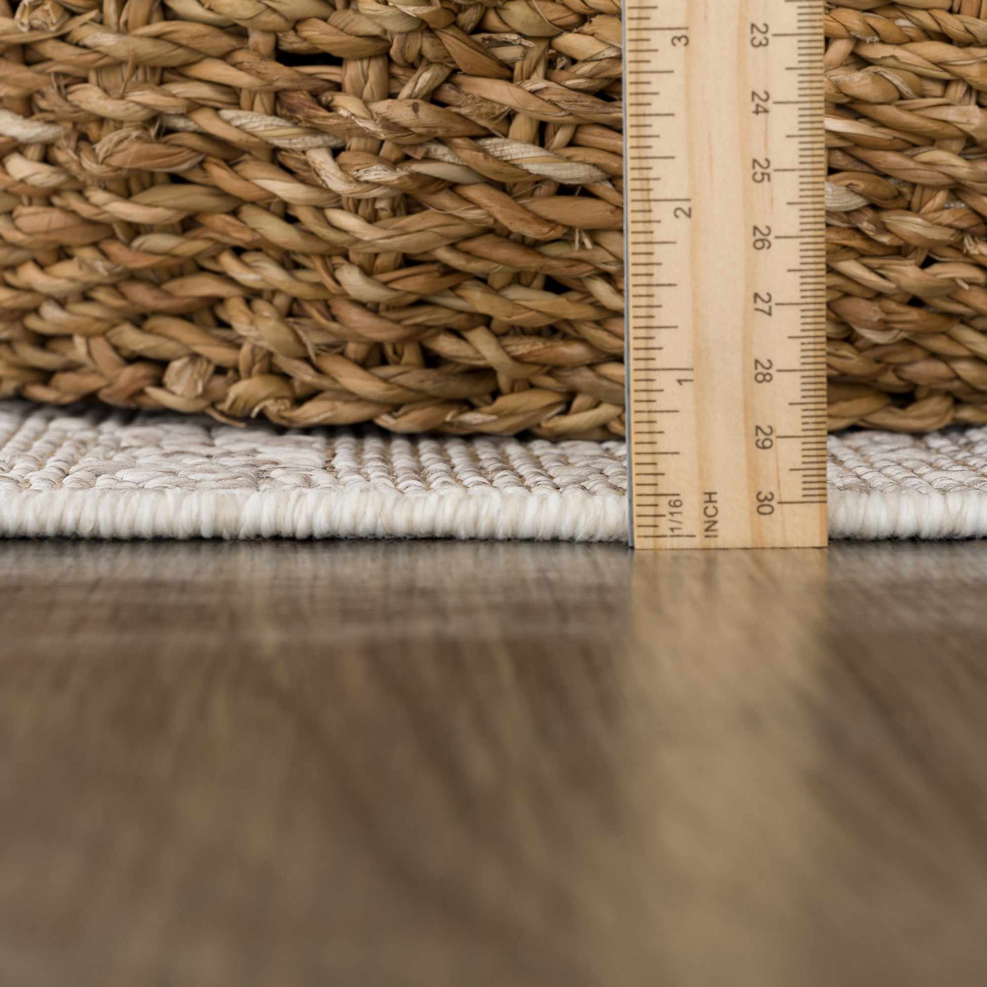 Modern Geometrical Contemporary Beige Outdoor Safe Area Rug - Image 13