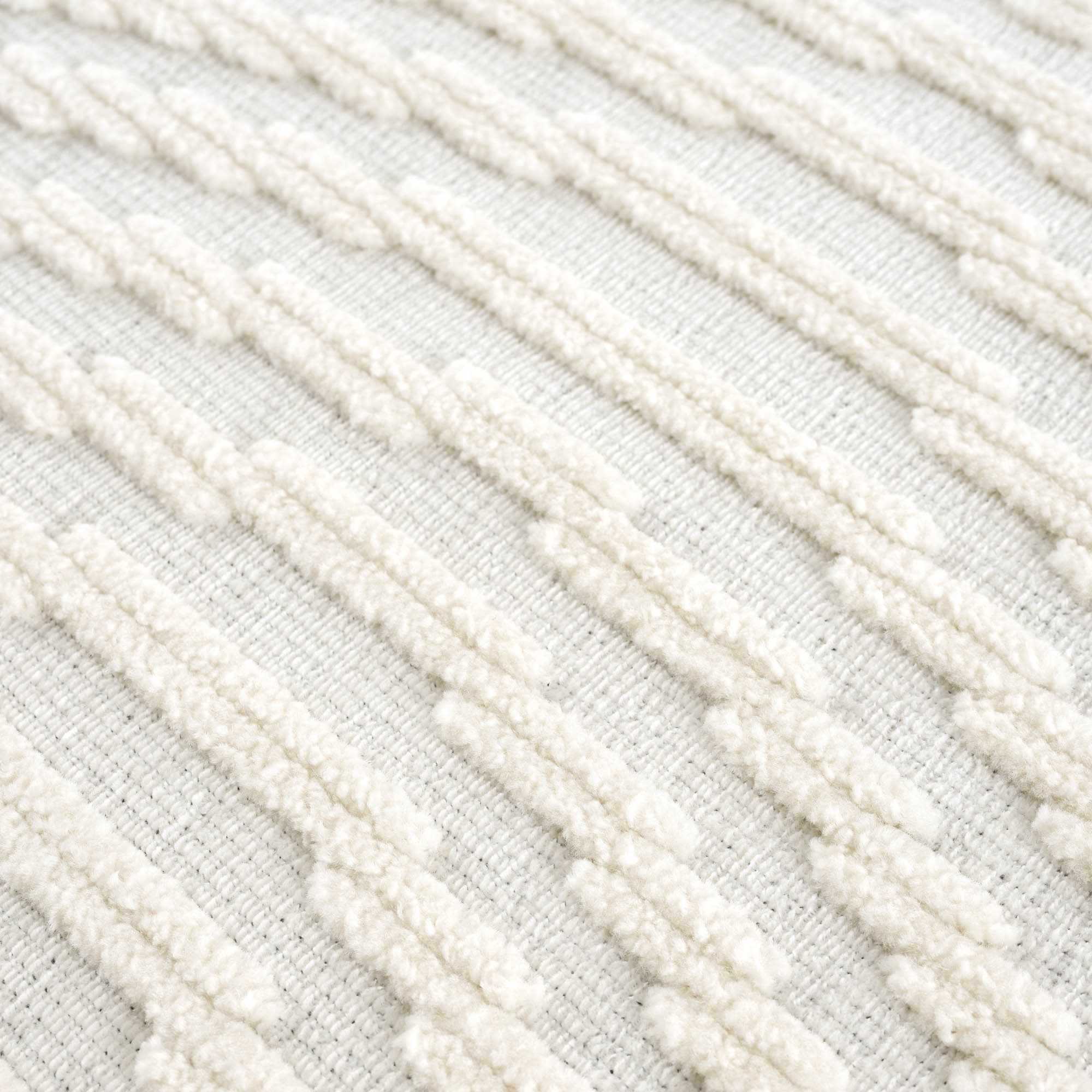 Modern Geometrical Arc Texture Ivory Washable Area Rug - Image 12