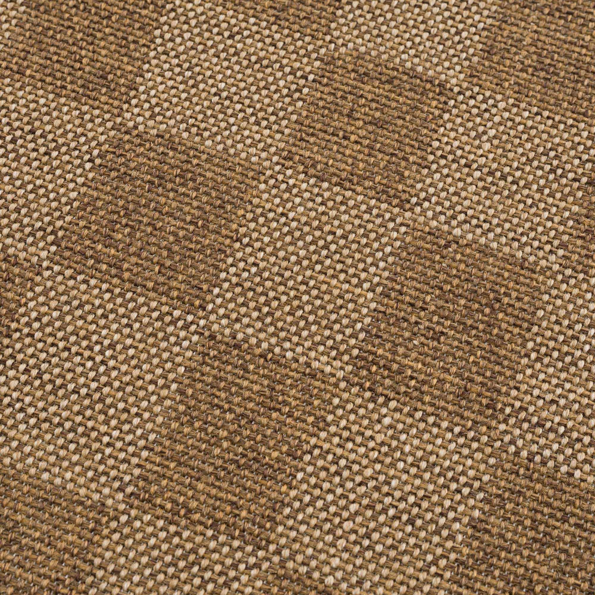 Modern Geometrical Checkered Brown and Ivory Outdoor safe Area Rug - Image 10