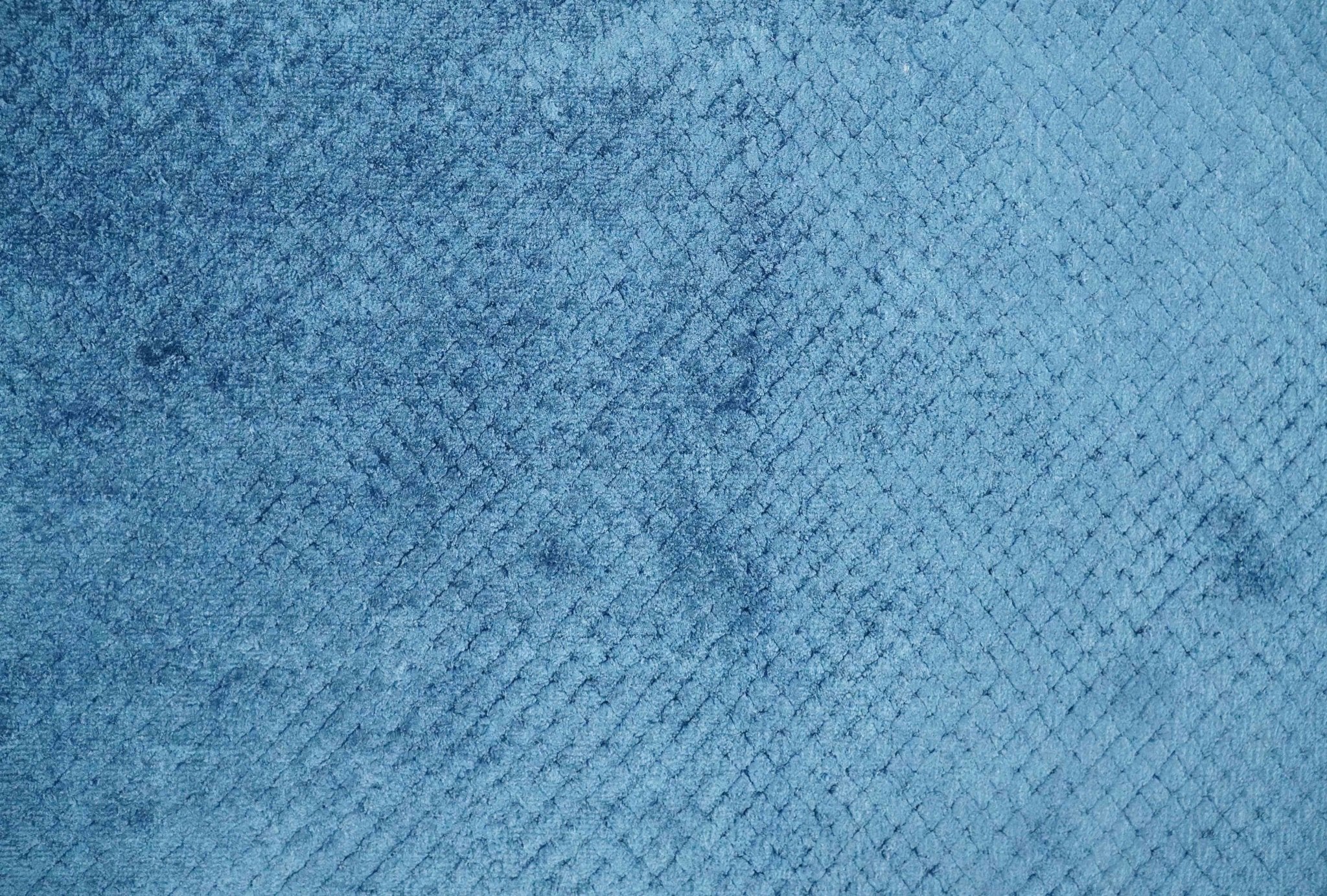 2x4 Modern Geometrical Cross Square Hand Made Blue Art silk Area Rug | N4724 - Image 2