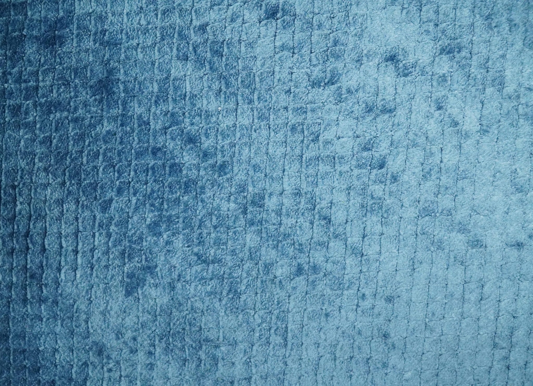 Modern Geometrical Cross Square Hand Made 2x3 Aqua Blue Art silk Area Rug - Image 2