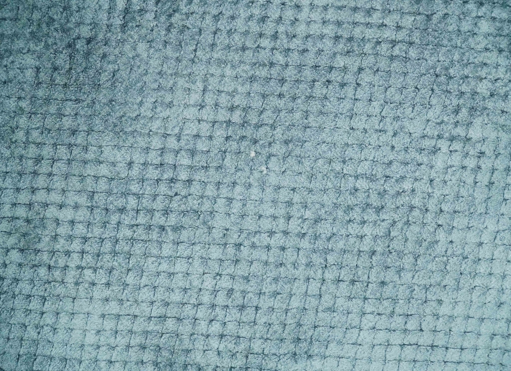 Modern Geometrical Cross Square Hand Made 2x4 Aqua Blue Art Silk Area Rug - Image 8