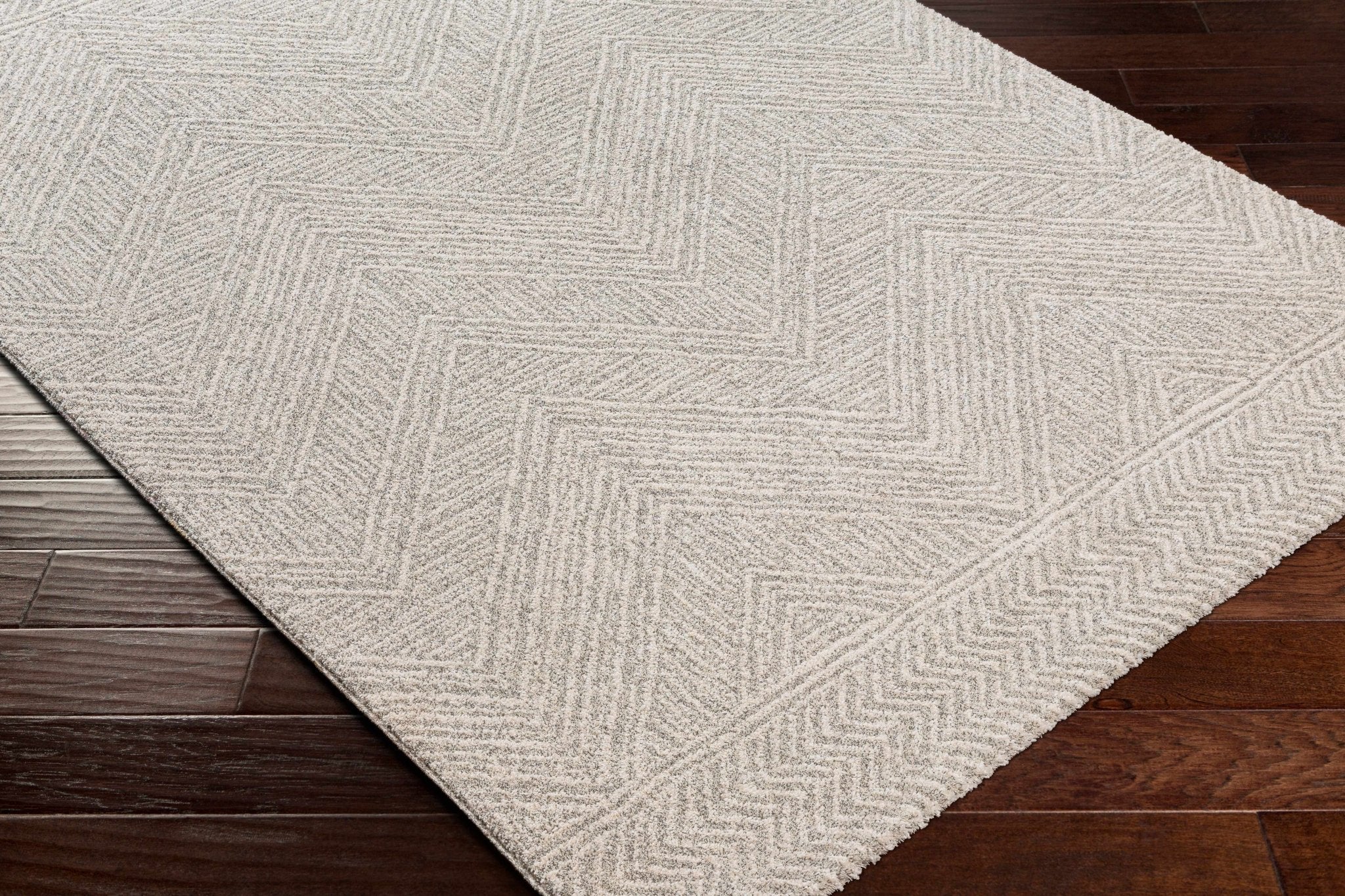 Modern Geometrical Design Beige Rug - Image 7