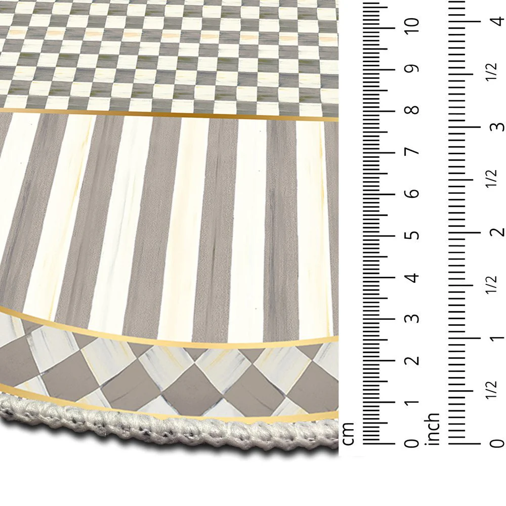 Modern Geometrical Gray And Ivory Machine Washable Cotton Area Rug - Image 8