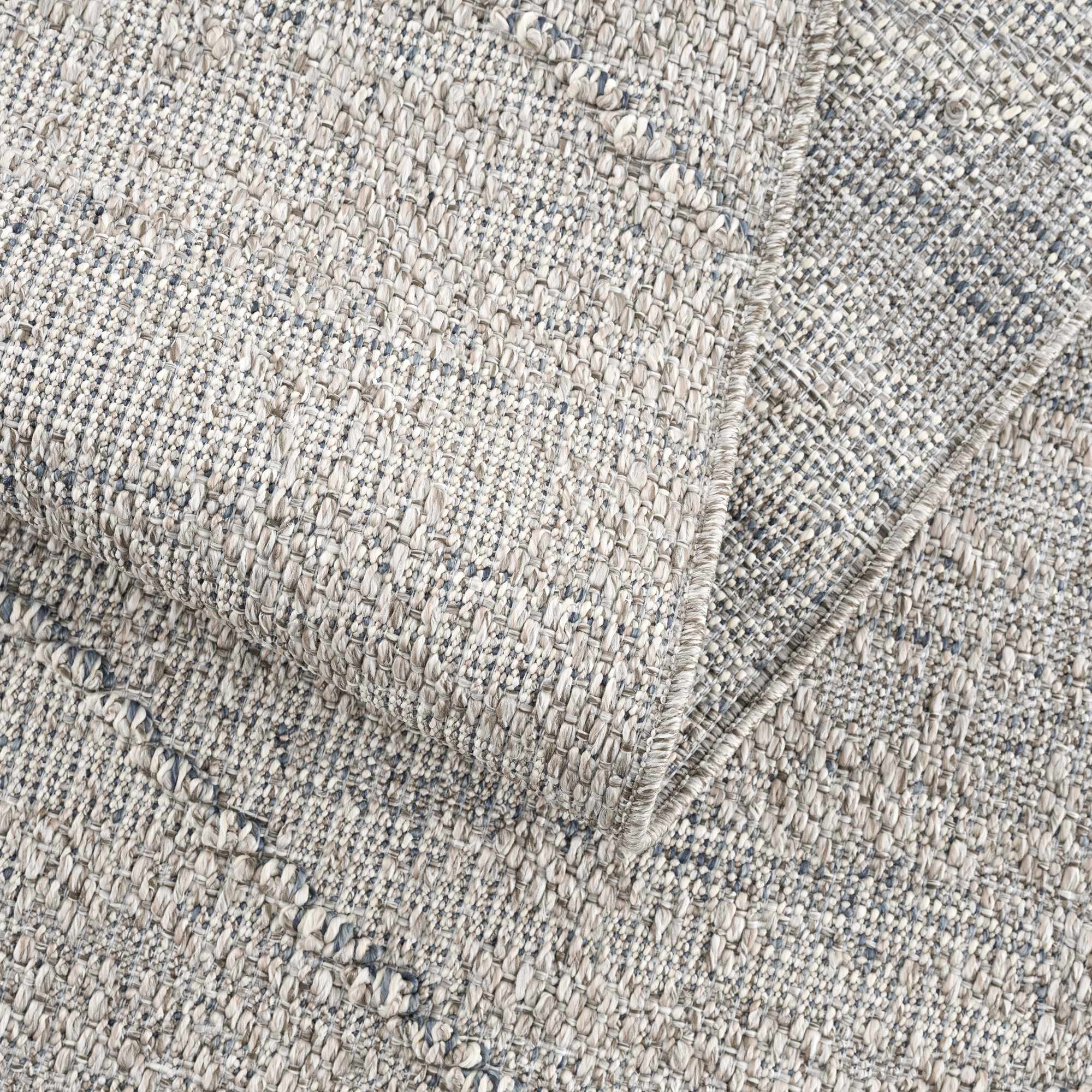 Modern Contemporary Geometrical Gray Outdoor Safe Area Rug - Image 8