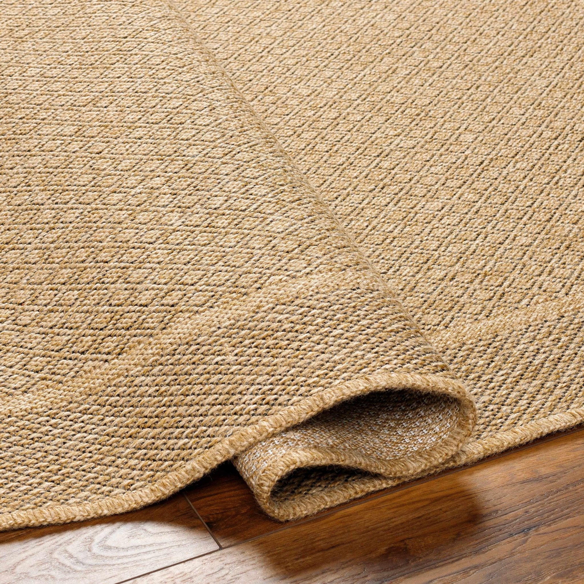 Modern Geometrical Ikuyo Tan And Brown Machine Woven Indoor & Outdoor Rug - Image 4