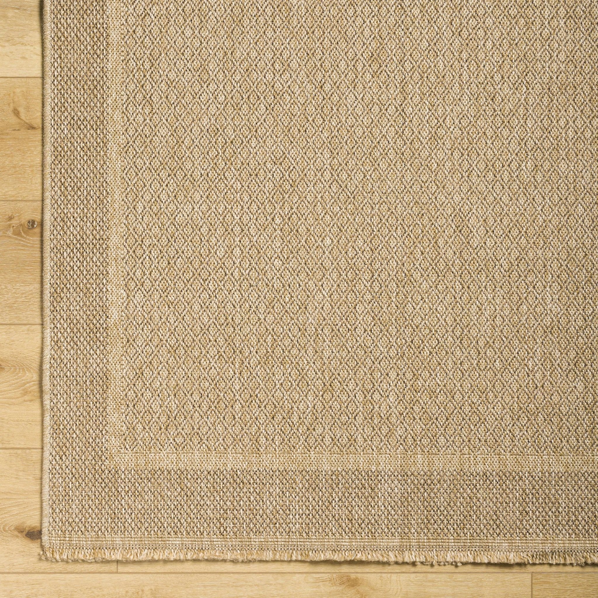 Modern Geometrical Ikuyo Tan And Brown Machine Woven Indoor & Outdoor Rug - Image 6