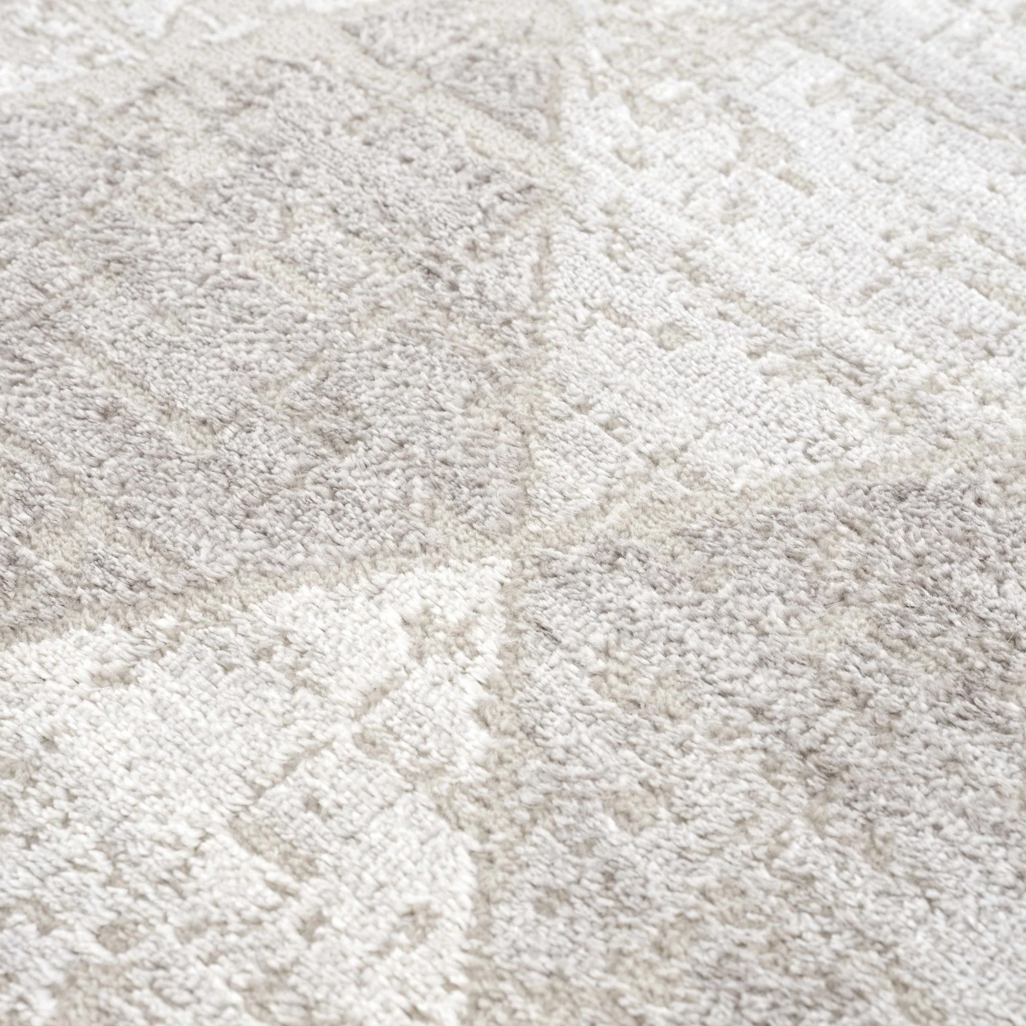Modern Geometrical Ivory, Silver and Purple Area Rug - Image 12