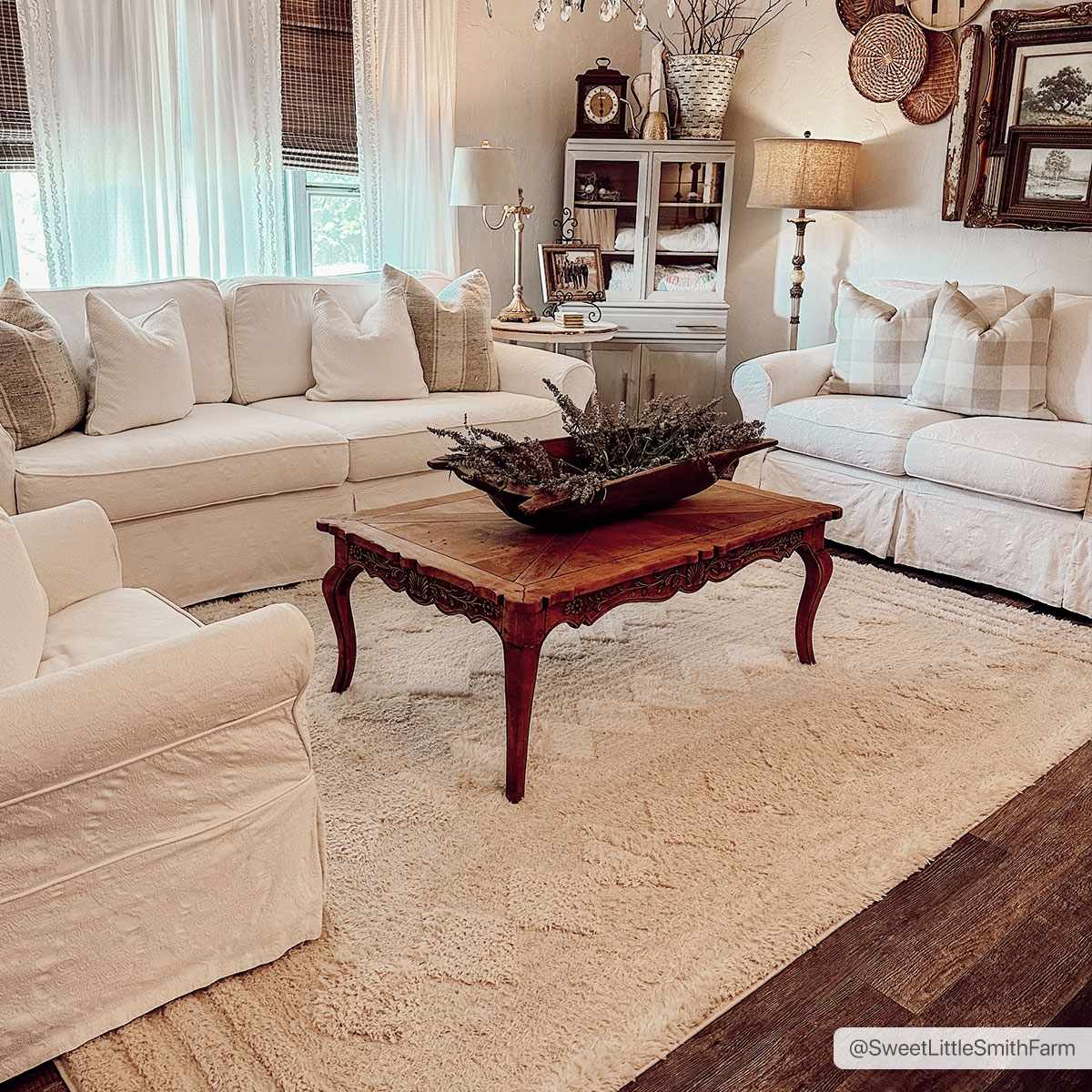 Modern Geometrical Ivory Stripes design Plush Pile area rug - Image 14
