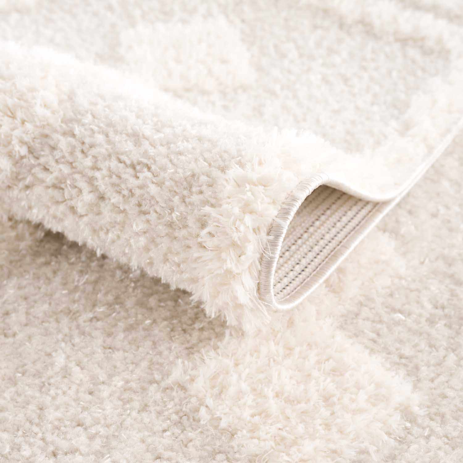 Modern Geometrical Ivory Stripes design Plush Pile area rug - Image 5