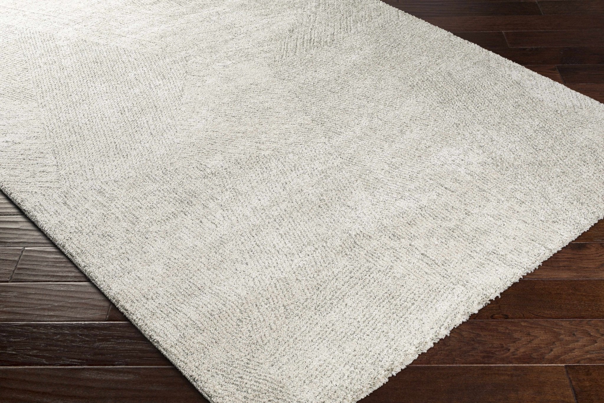 Modern Geometrical Pattern Cream Machine Woven Rug - Image 5