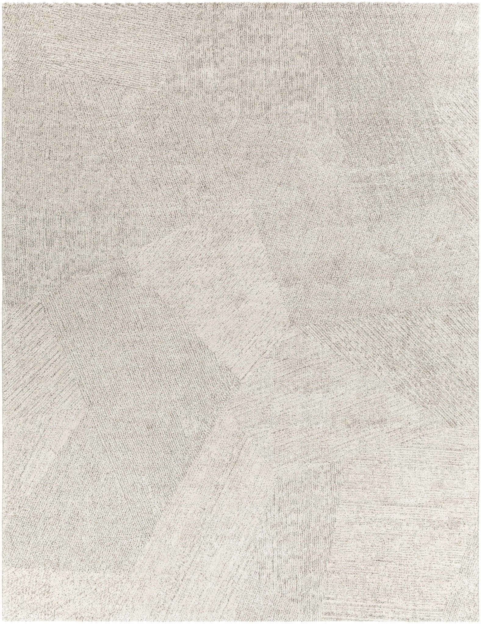 Modern Geometrical Pattern Cream Machine Woven Rug - Image 7