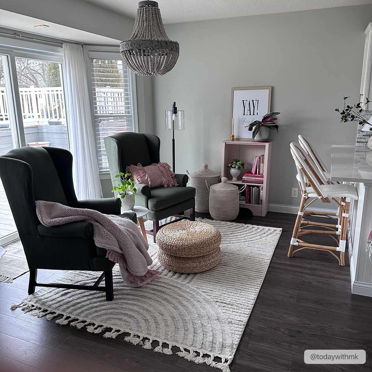 Modern Geometrical stripes Texture Beige high low Area Rug - Image 12
