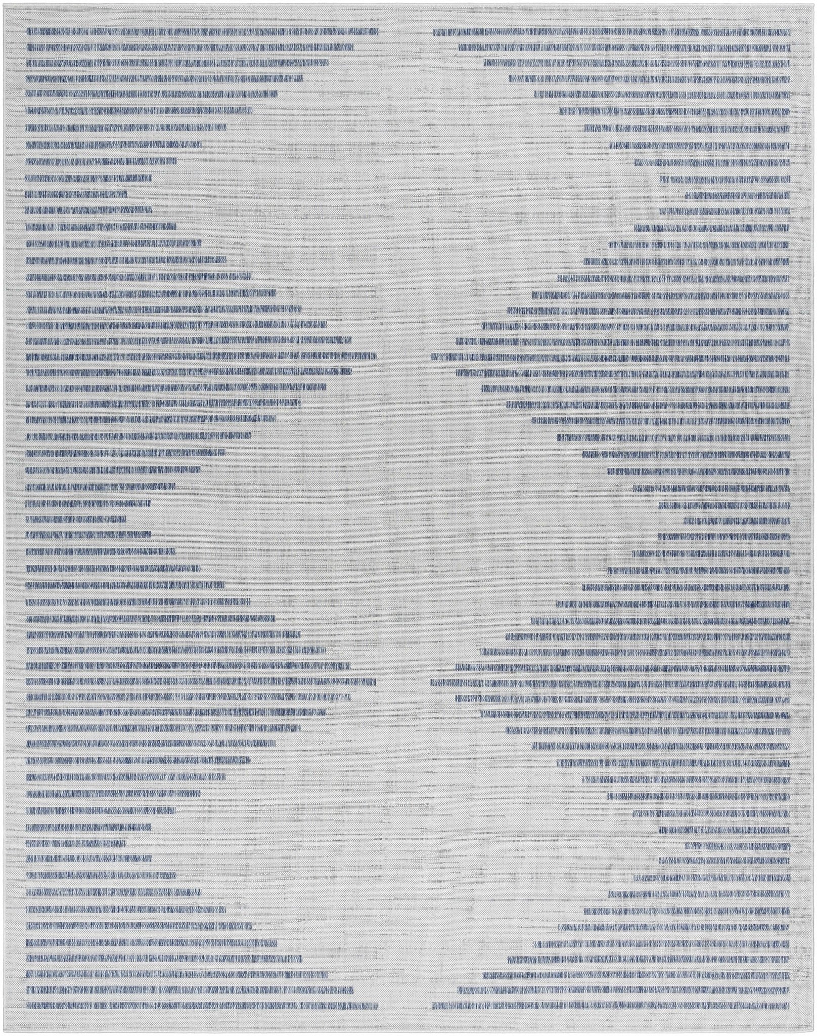 Modern Geometrical Style Blue And Ivory Area Rug - Image 9