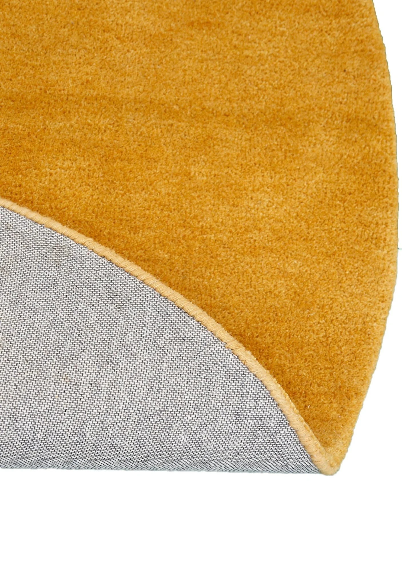 Modern Gold Orbs Hand Tufted 5x6 Wool Area Rug - Image 2