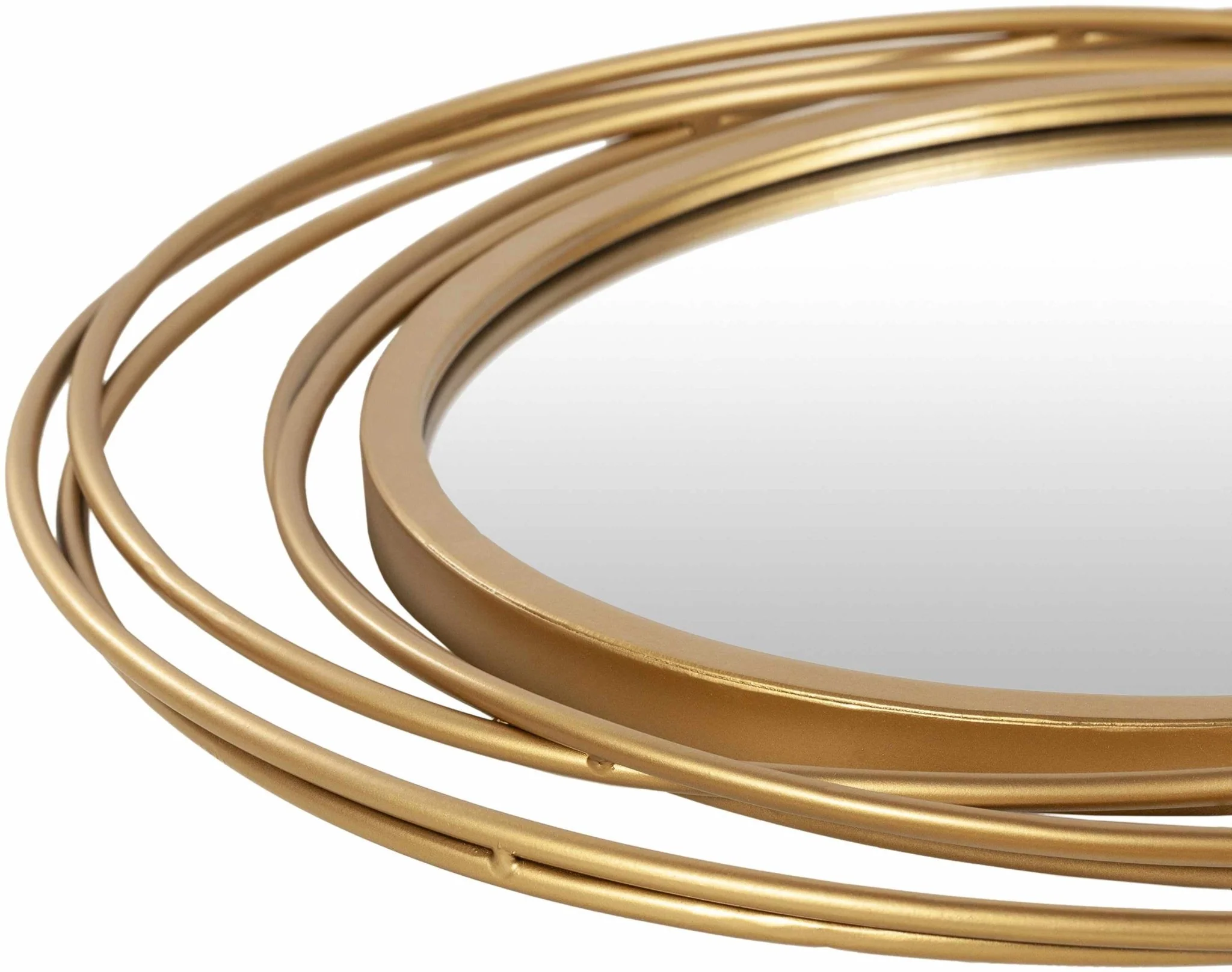 Modern Golden Ring Wall Mirror Perfect for Home Decor - Image 5