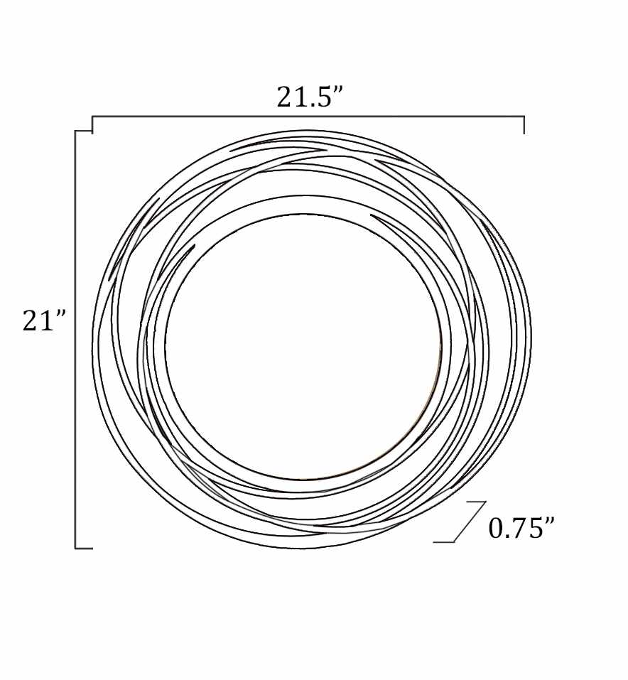Modern Golden Ring Wall Mirror Perfect for Home Decor - Image 8