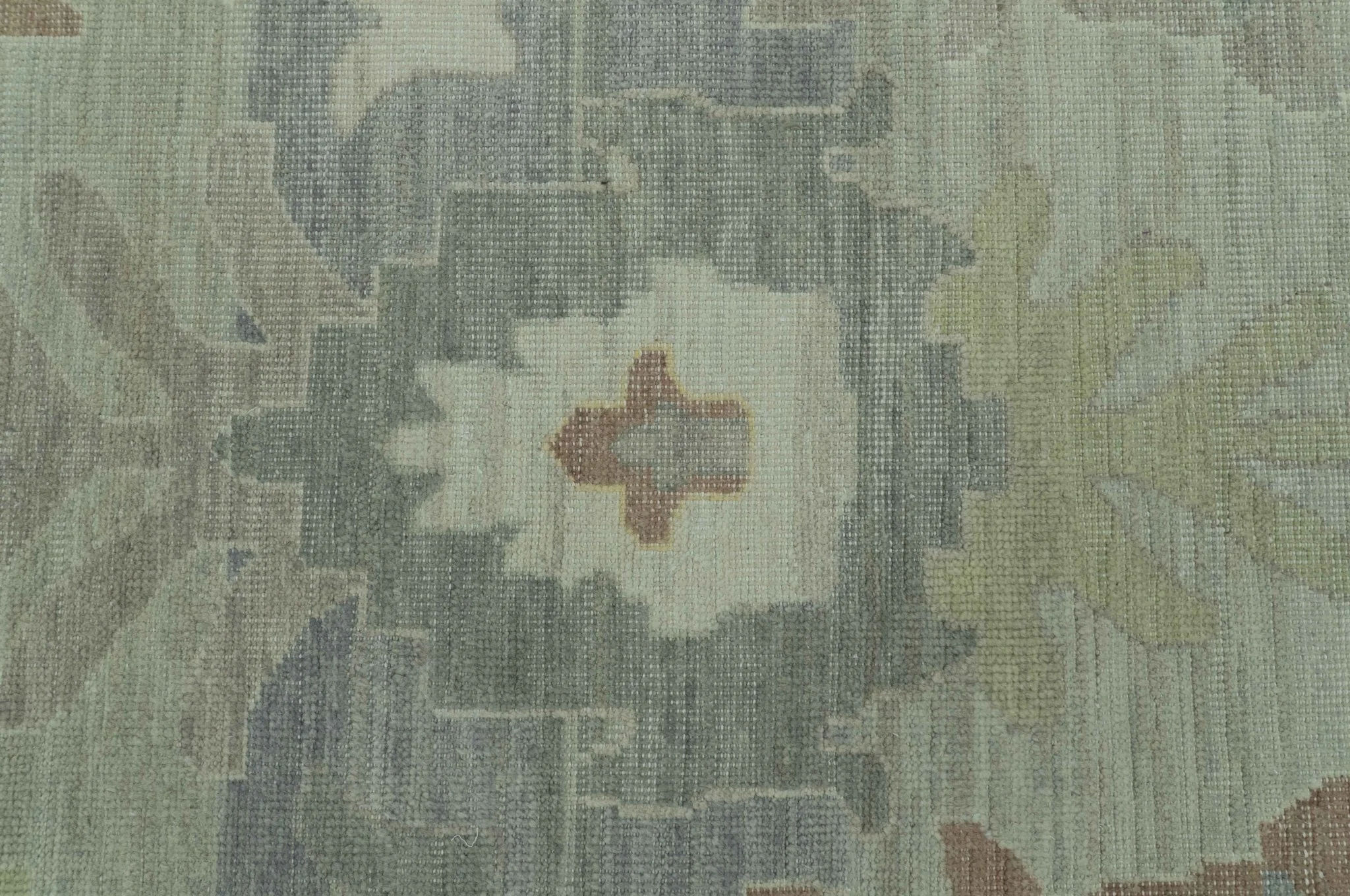 Tulu Distressed Modern Ikat Design Hand Knotted Custom Made wool rug - Image 4