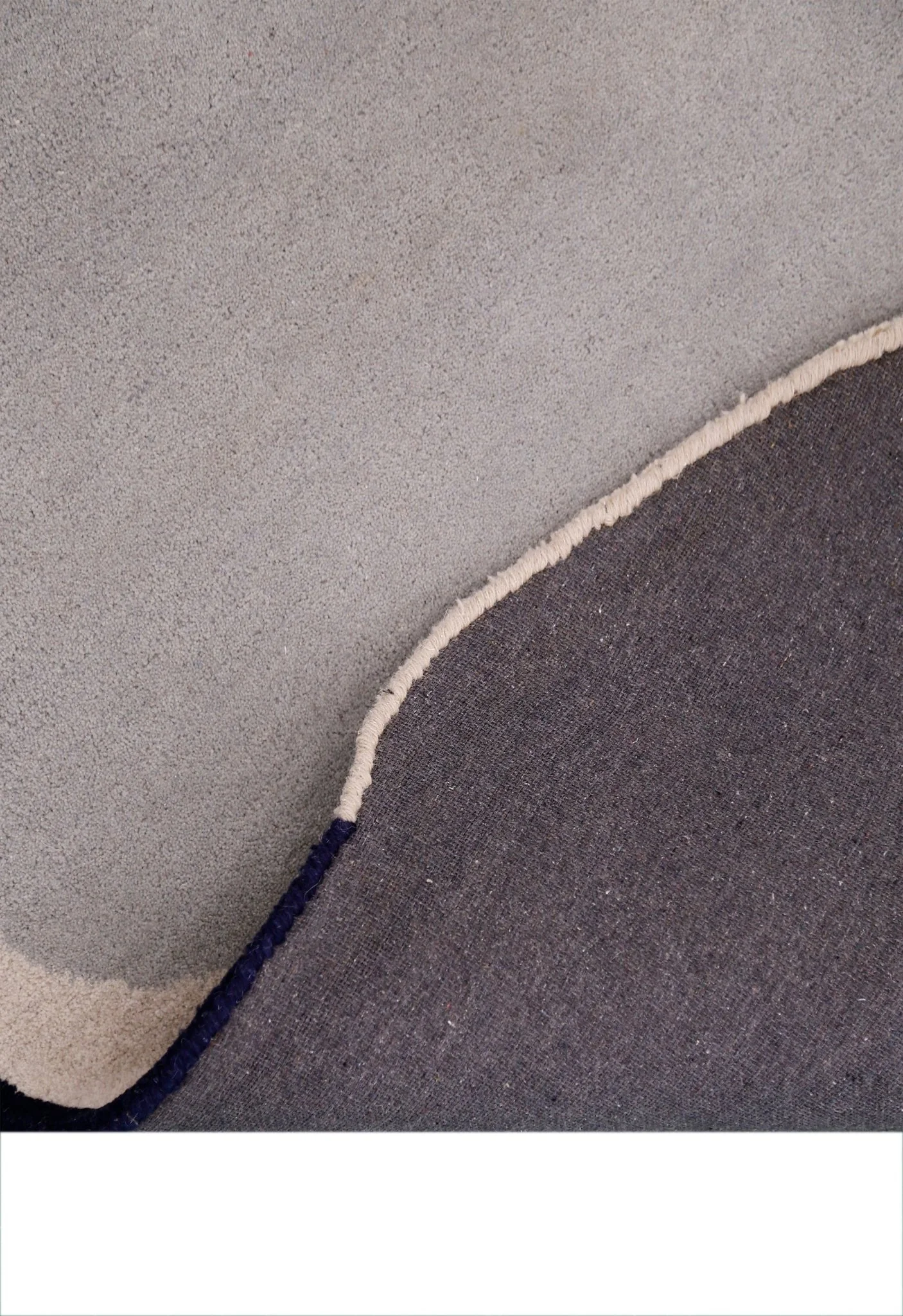 Modern Ink Loop Multicolor Hand Tufted 4x6 Wool Area Rug - Image 4