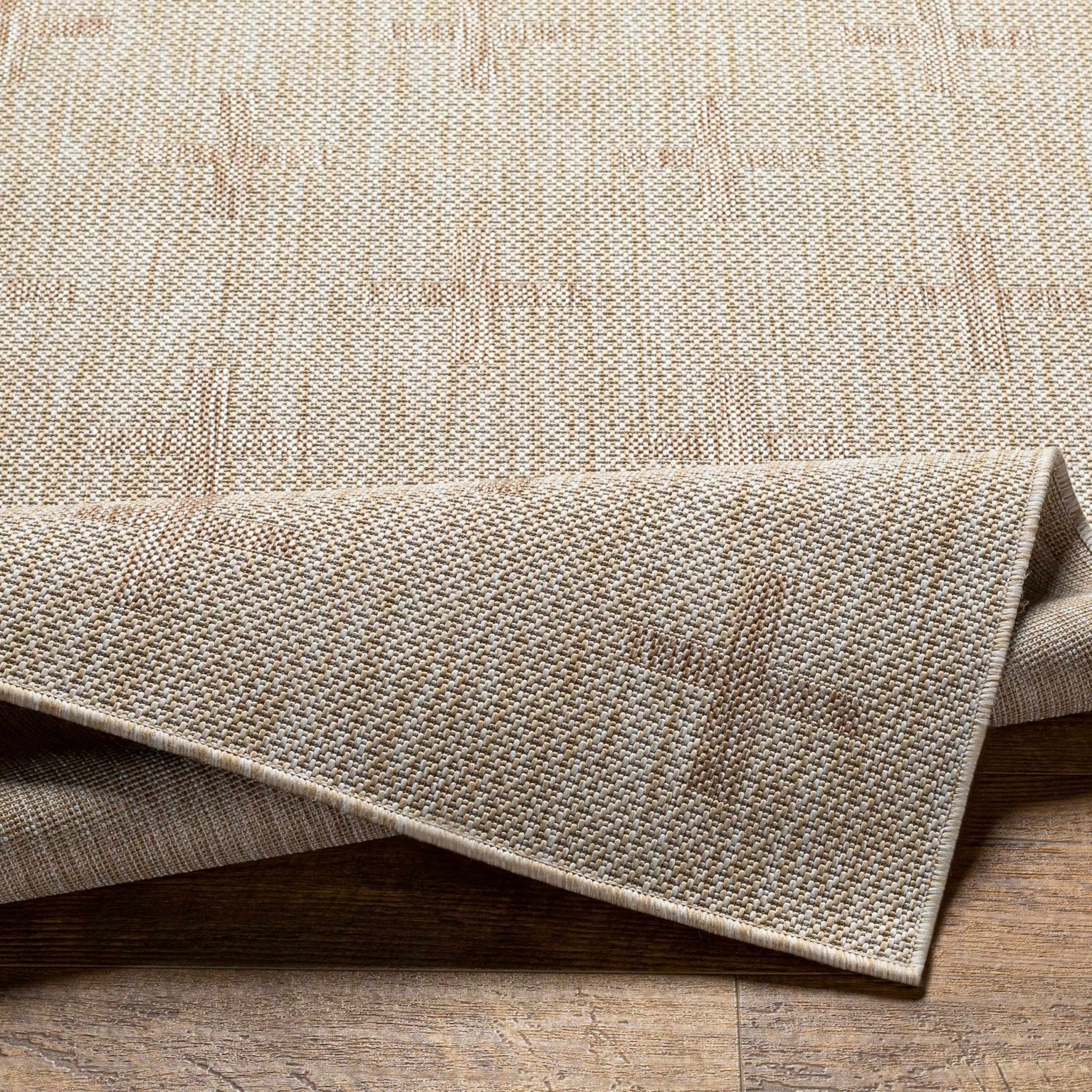 Modern Limbo Beige And Brown Machine Woven Outdoor Area Rug - Image 4