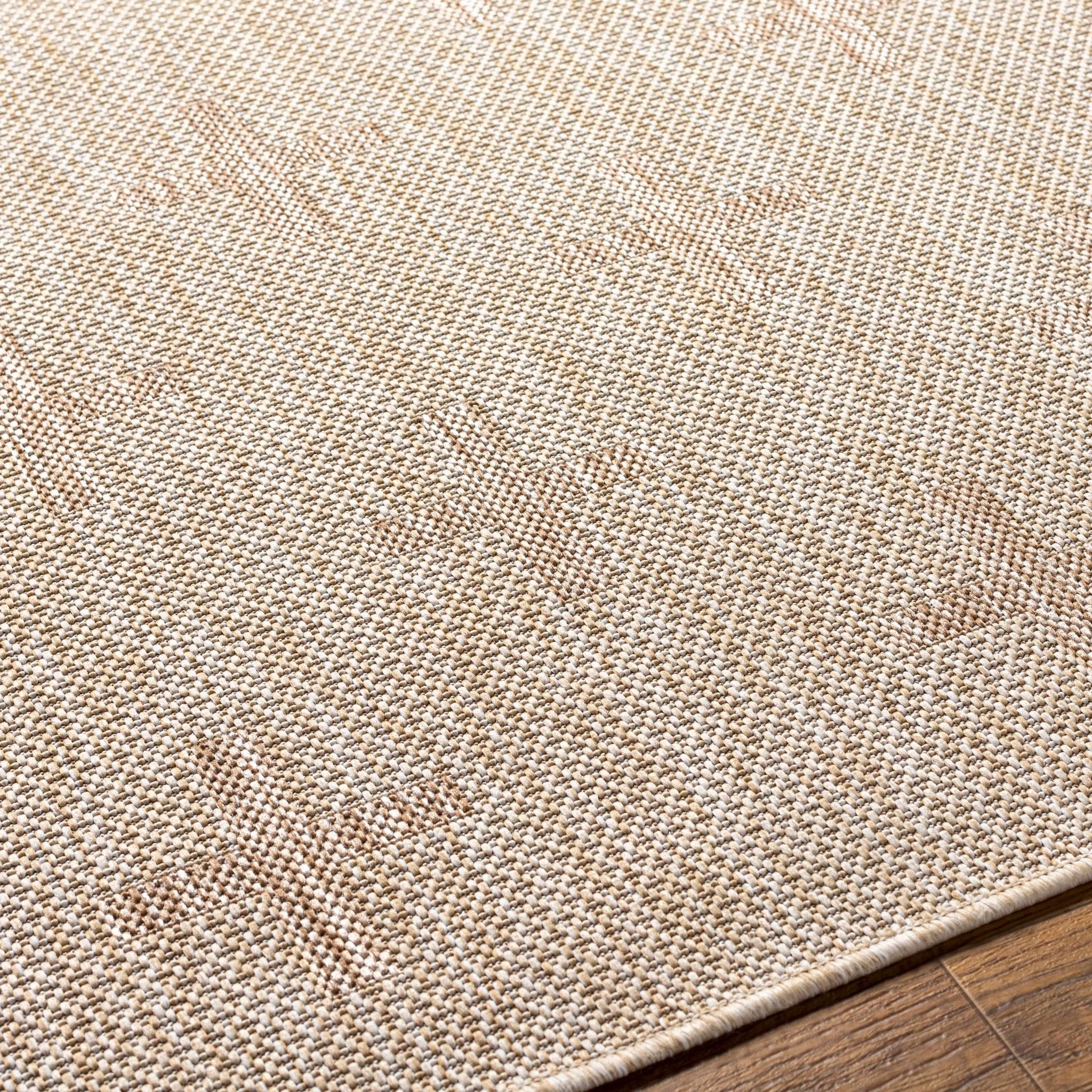 Modern Limbo Beige And Brown Machine Woven Outdoor Area Rug - Image 6