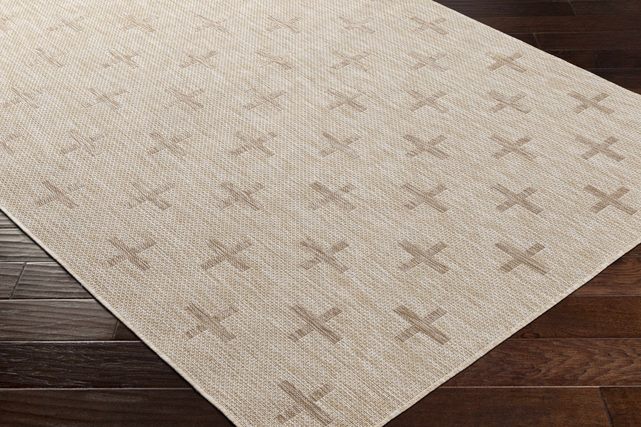 Modern Limbo Beige And Brown Machine Woven Outdoor Area Rug - Image 8