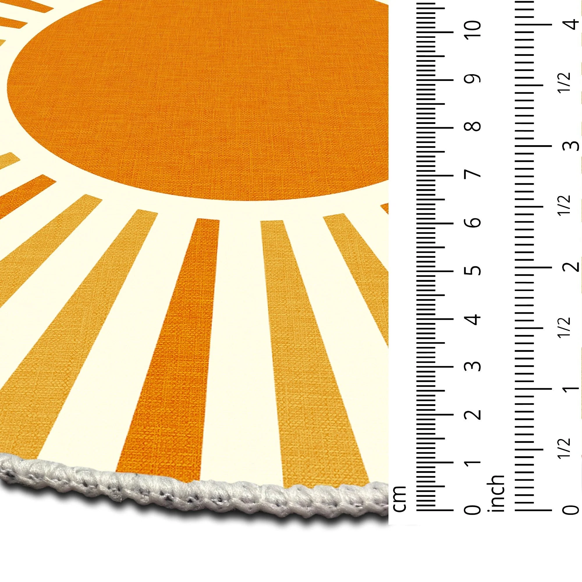 Modern Orange And Yellow Machine Washable Cotton Area Rug - Image 7
