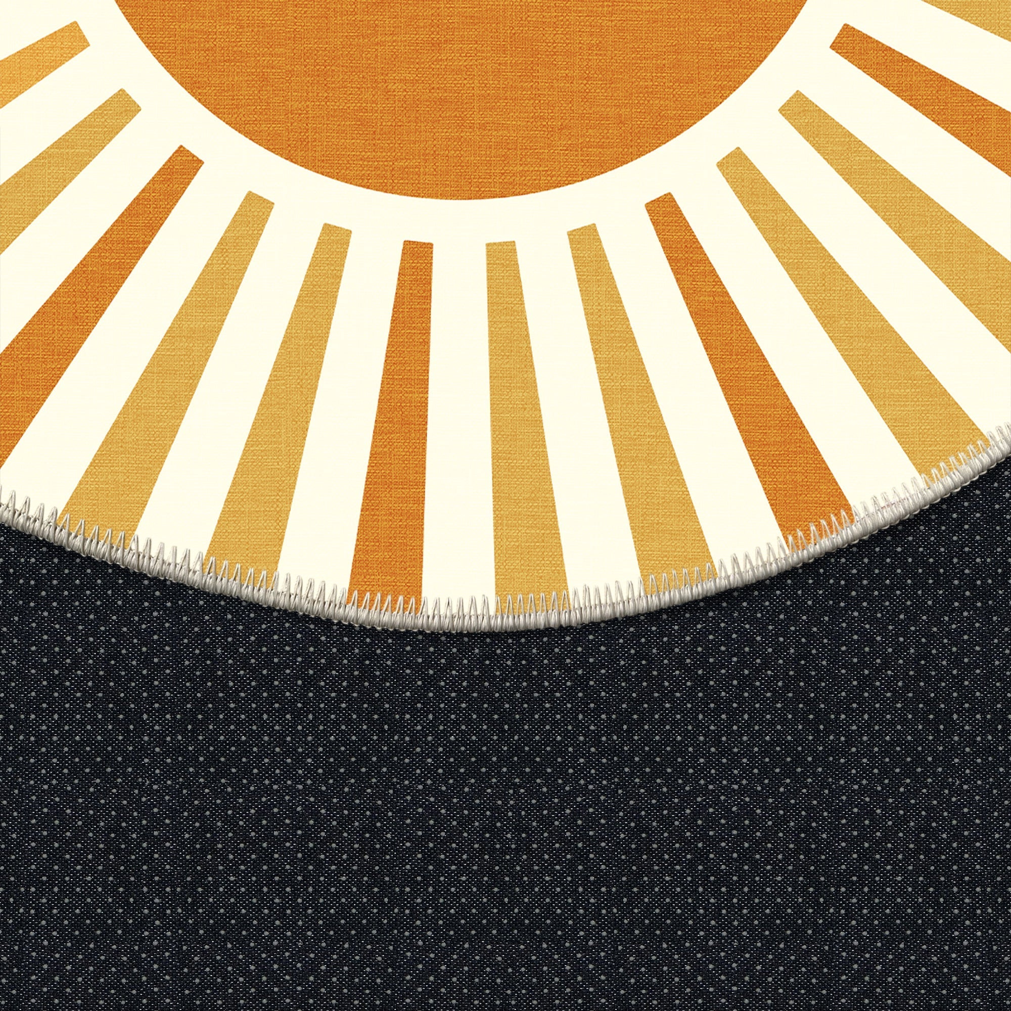 Modern Orange And Yellow Machine Washable Cotton Area Rug - Image 8