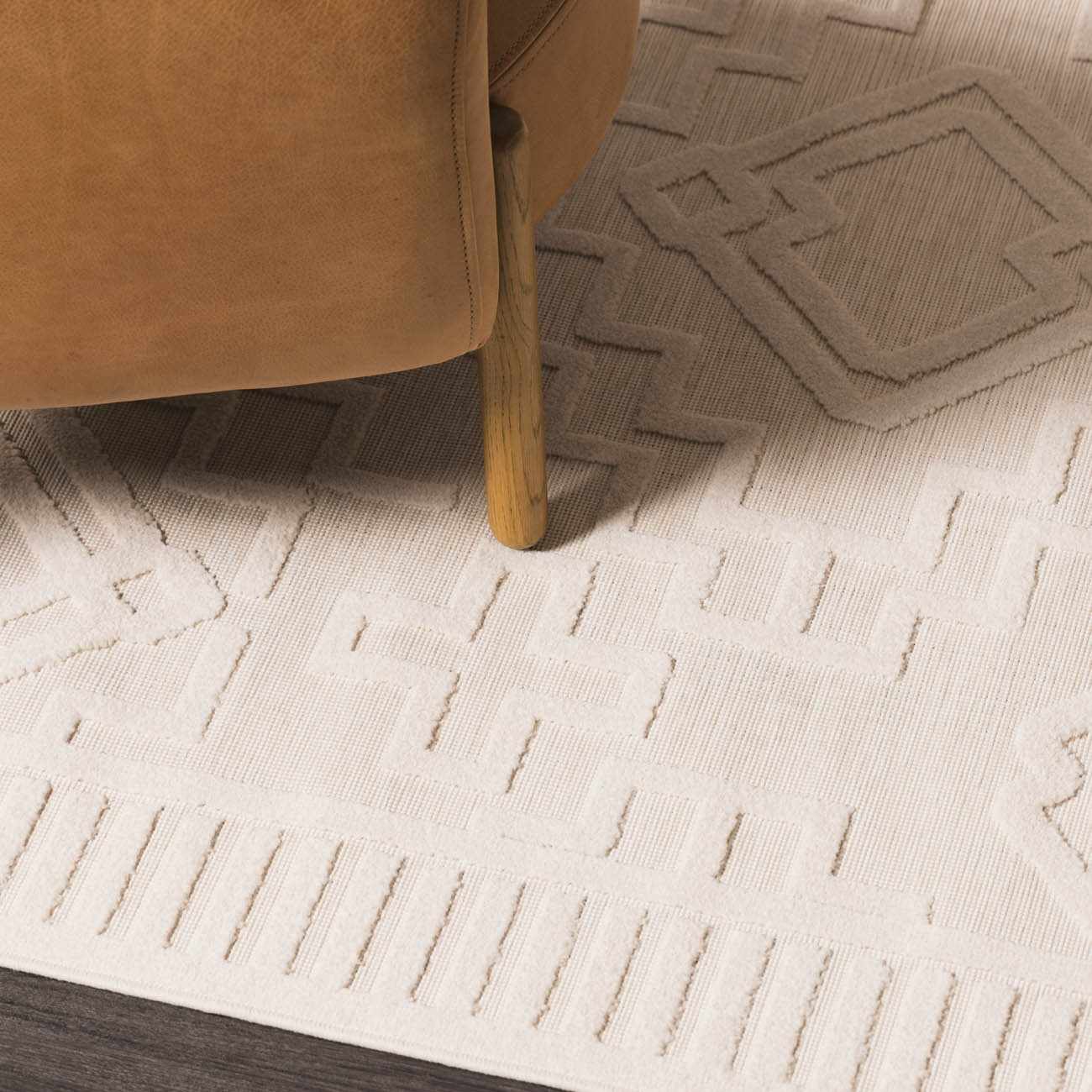Modern Plumtree Off-White Machine Woven Outdoor Rug - Image 13