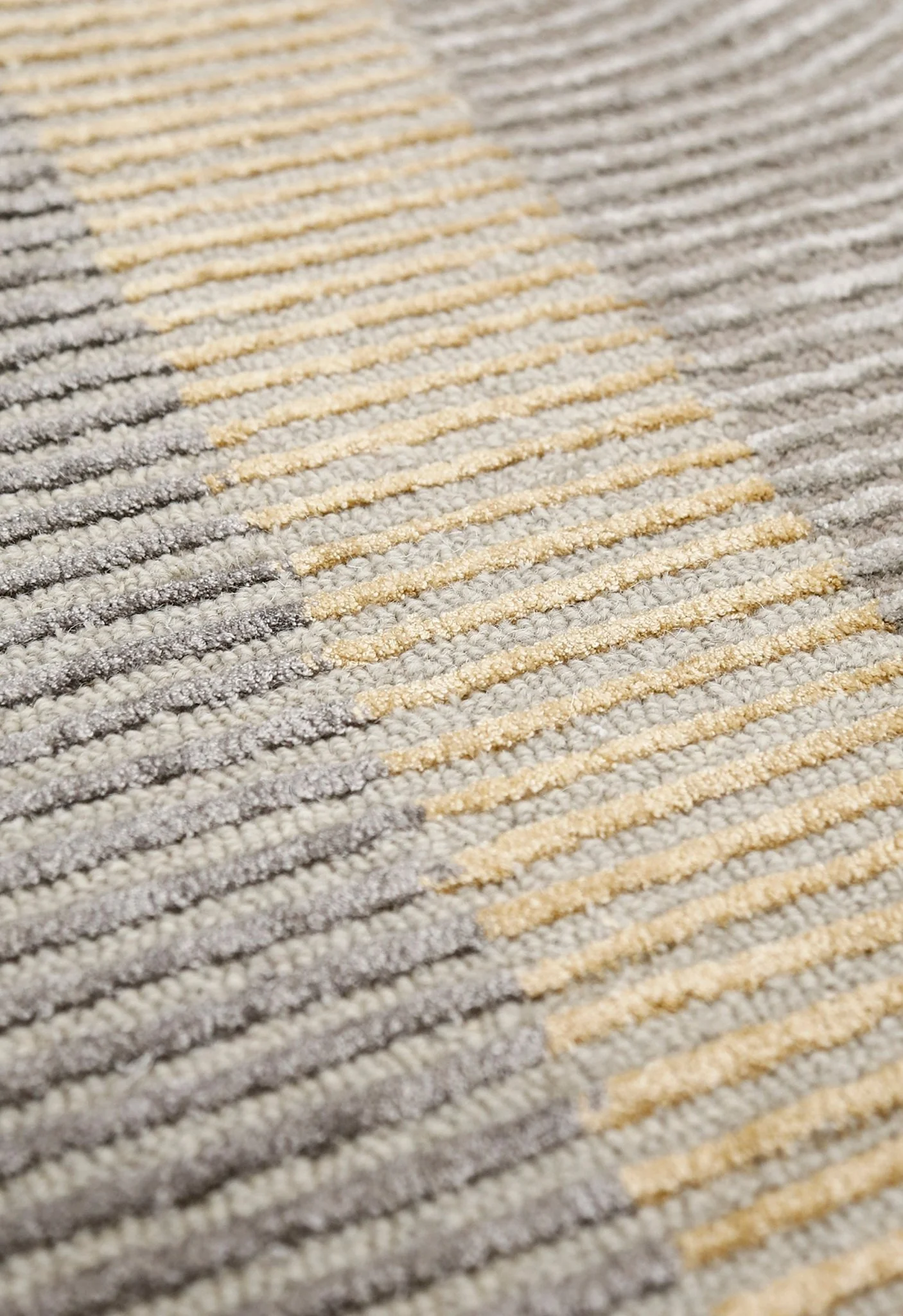 Ticktack Modern Ripple Gray Hand Tufted Wool Area Rug - Image 6