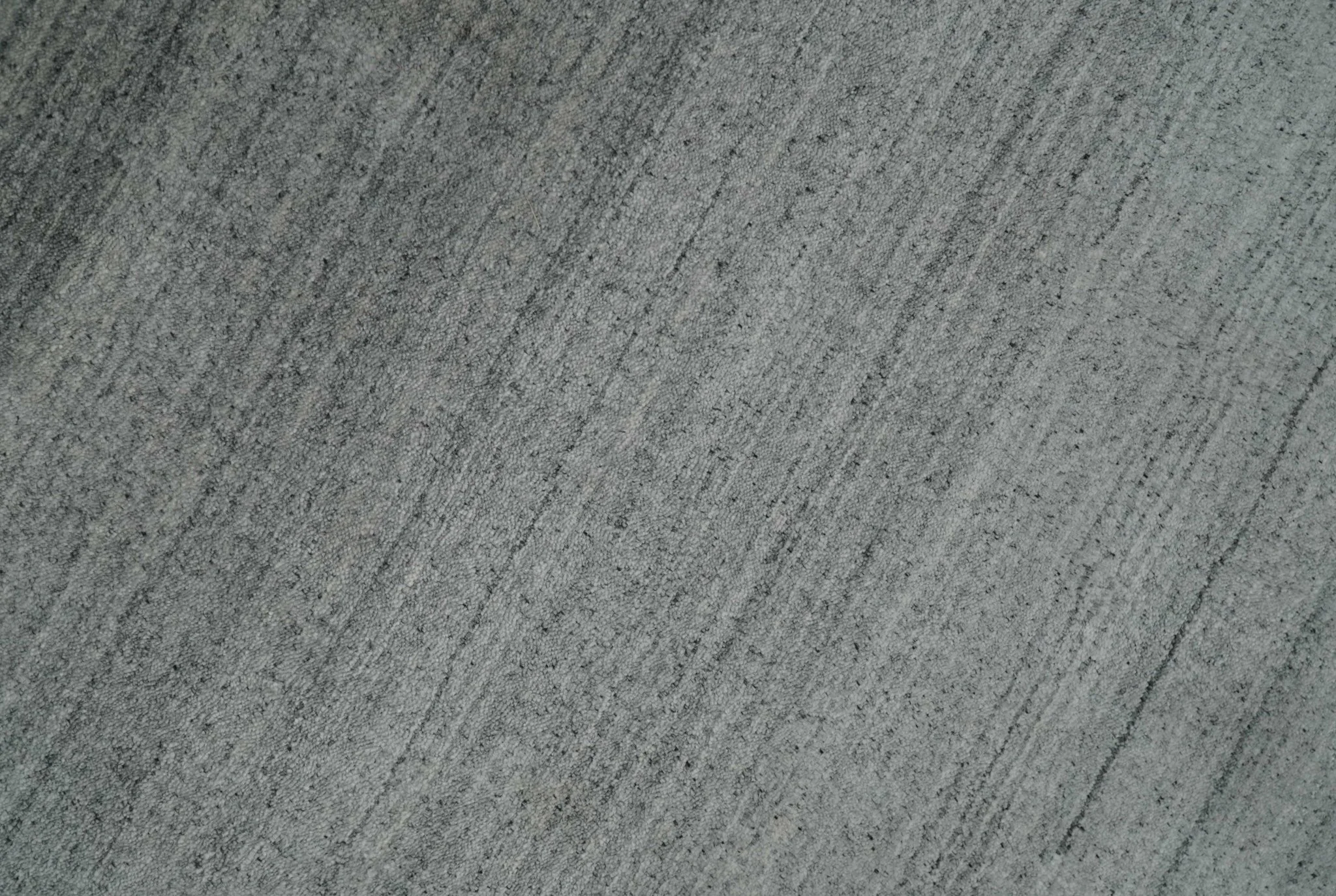 Modern Scandinavian 5x6.5 Gray and Silver Blended Wool Hand Woven Area Rug | HL48 - Image 4