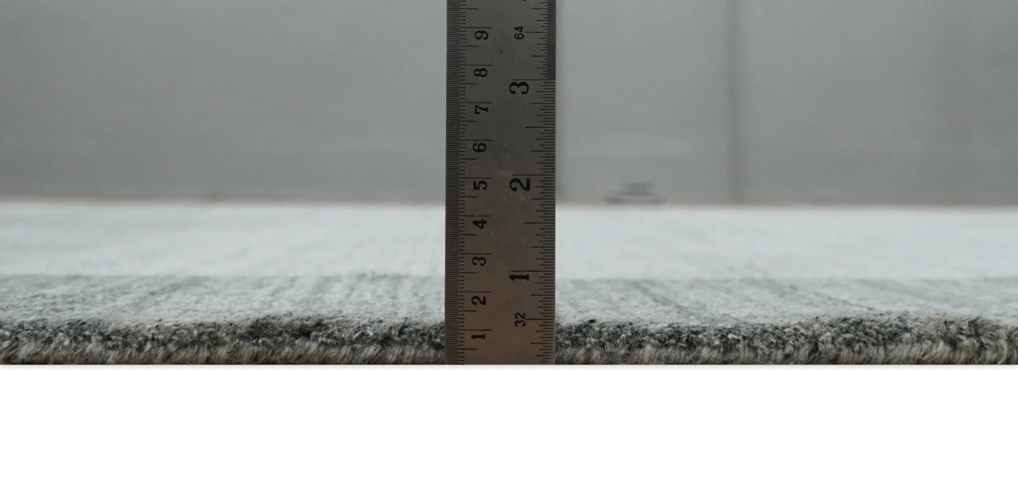 Modern Scandinavian 5x6.5 Gray and Silver Blended Wool Hand Woven Area Rug | HL48 - Image 9