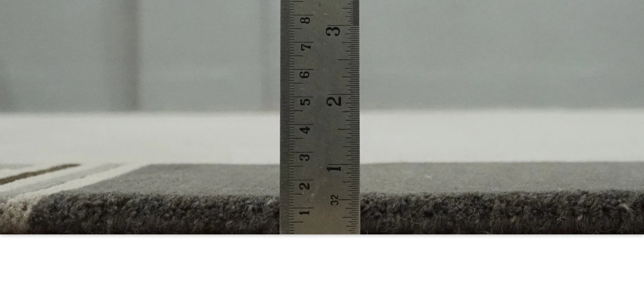 Modern Scandinavian 6x8 Silver and Charcoal Wool Hand Woven Area Rug | HL9 - Image 8