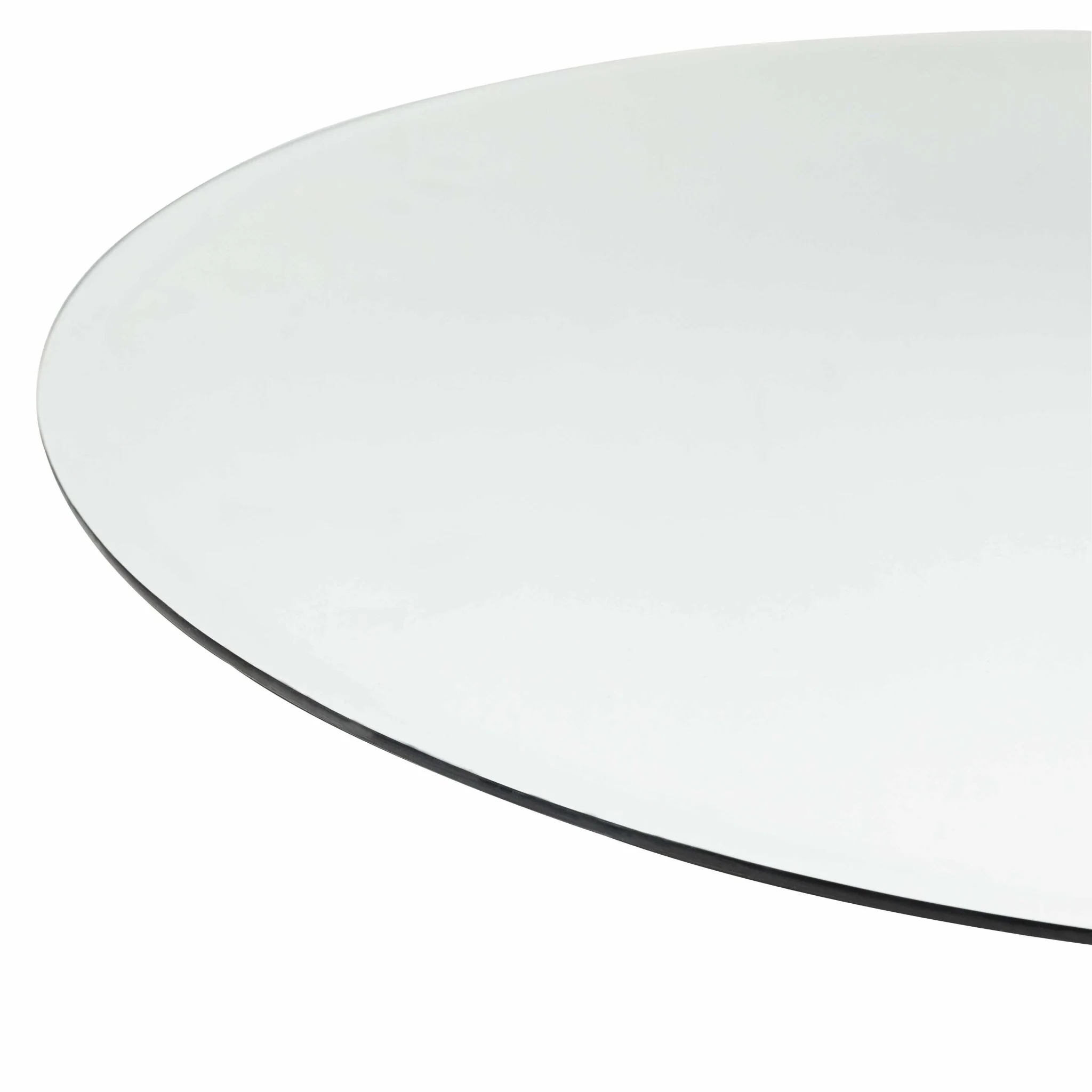 Modern Silver Framed Round Wall hanging Mirror - Image 2