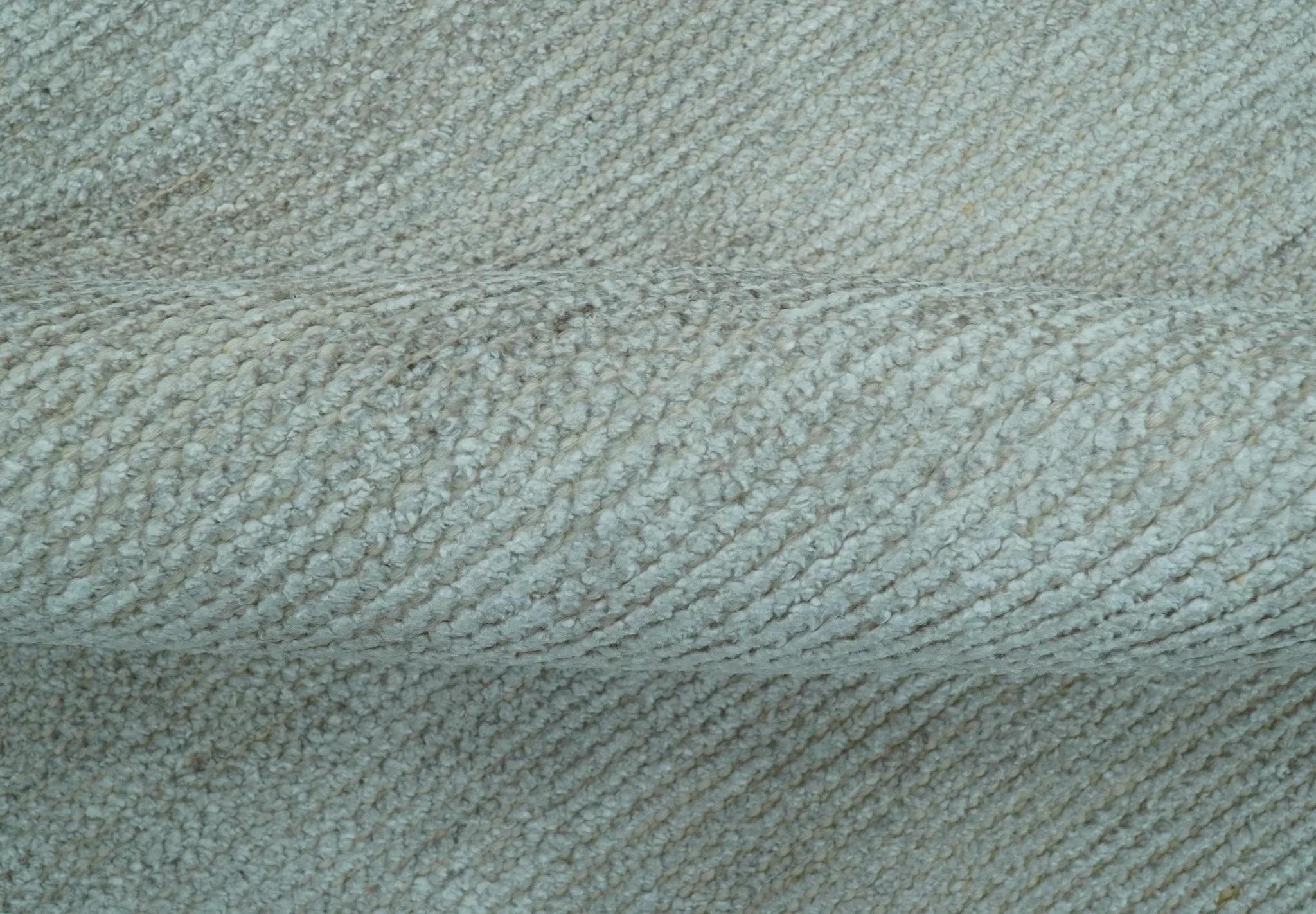 Modern Solid Design Silver Hand Knotted 9x12 Wool Area Rug - Image 5