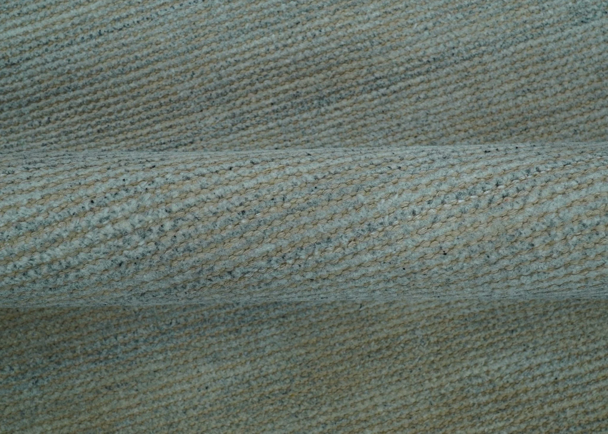 Modern Solid Design Green And Blue 5x8 Hand Knotted Wool Area Rug - Image 8