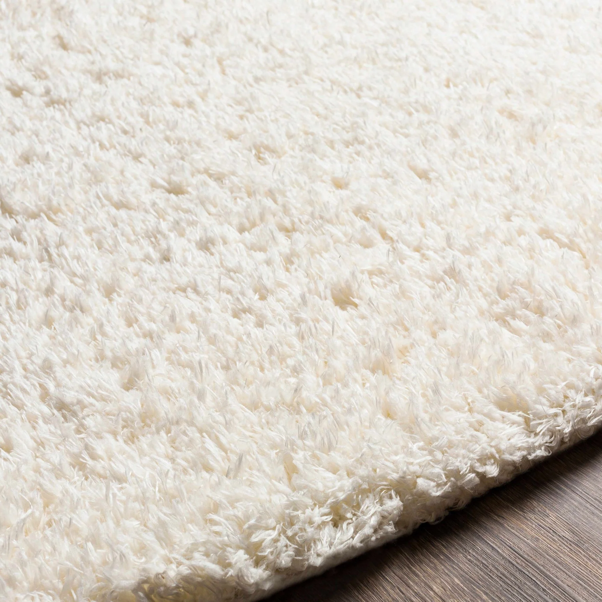 Modern Solid Ivory Moroccan Style Multi Size Plush Pile area rug - Image 10