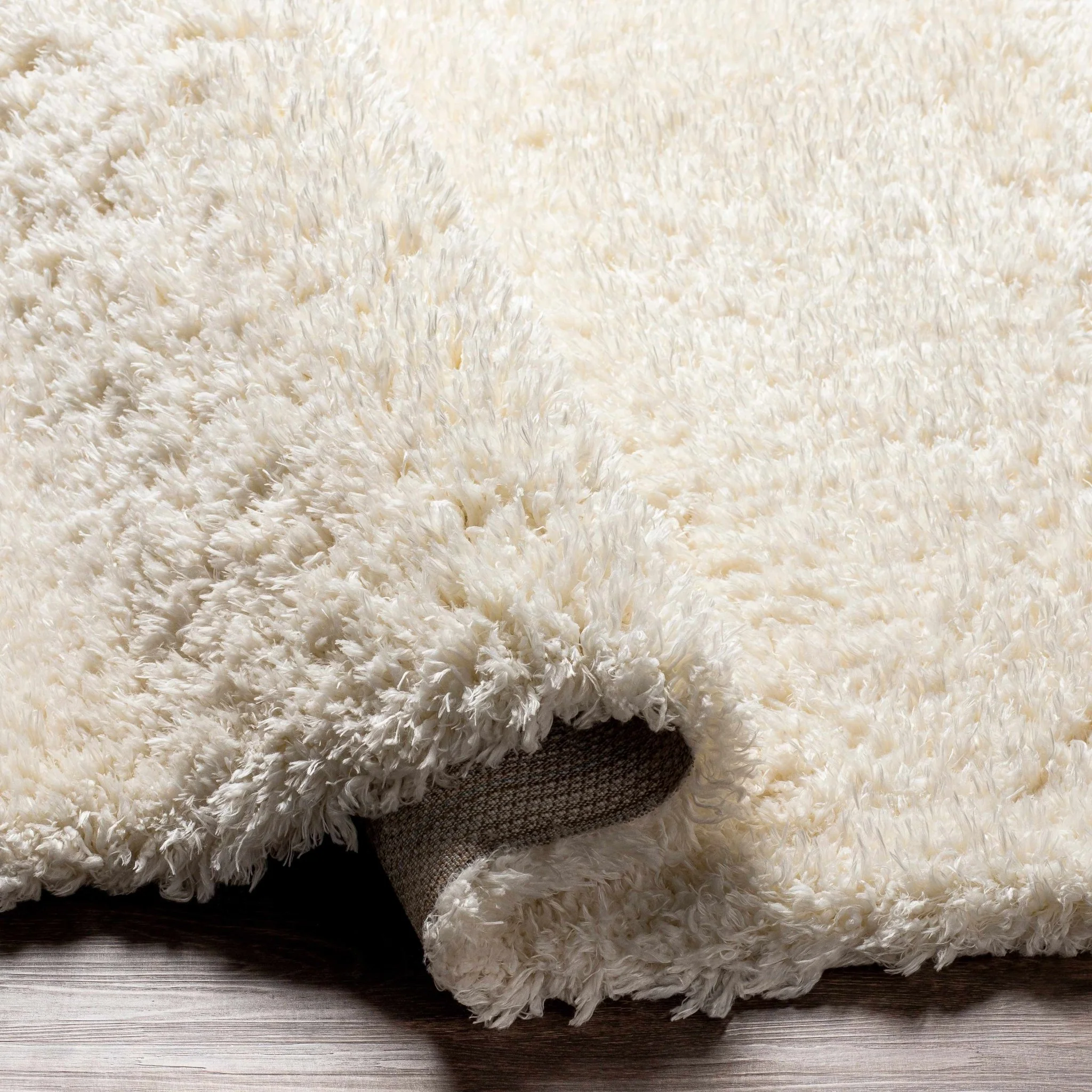 Modern Solid Ivory Moroccan Style Multi Size Plush Pile area rug - Image 11