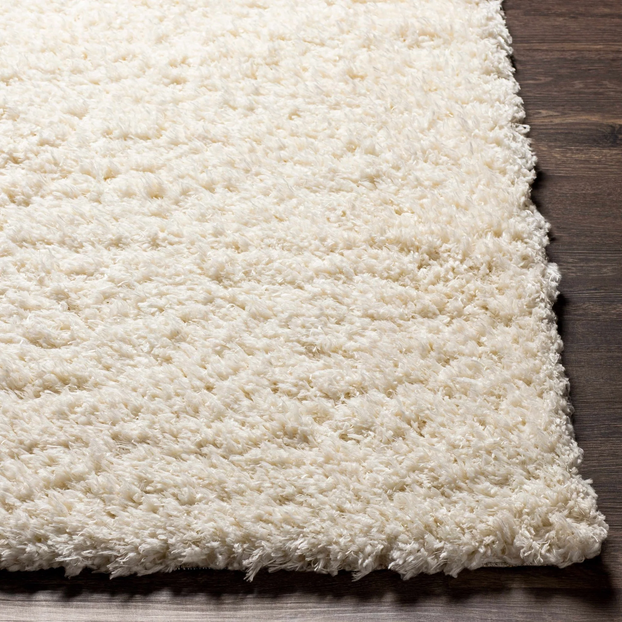 Modern Solid Ivory Moroccan Style Multi Size Plush Pile area rug - Image 12