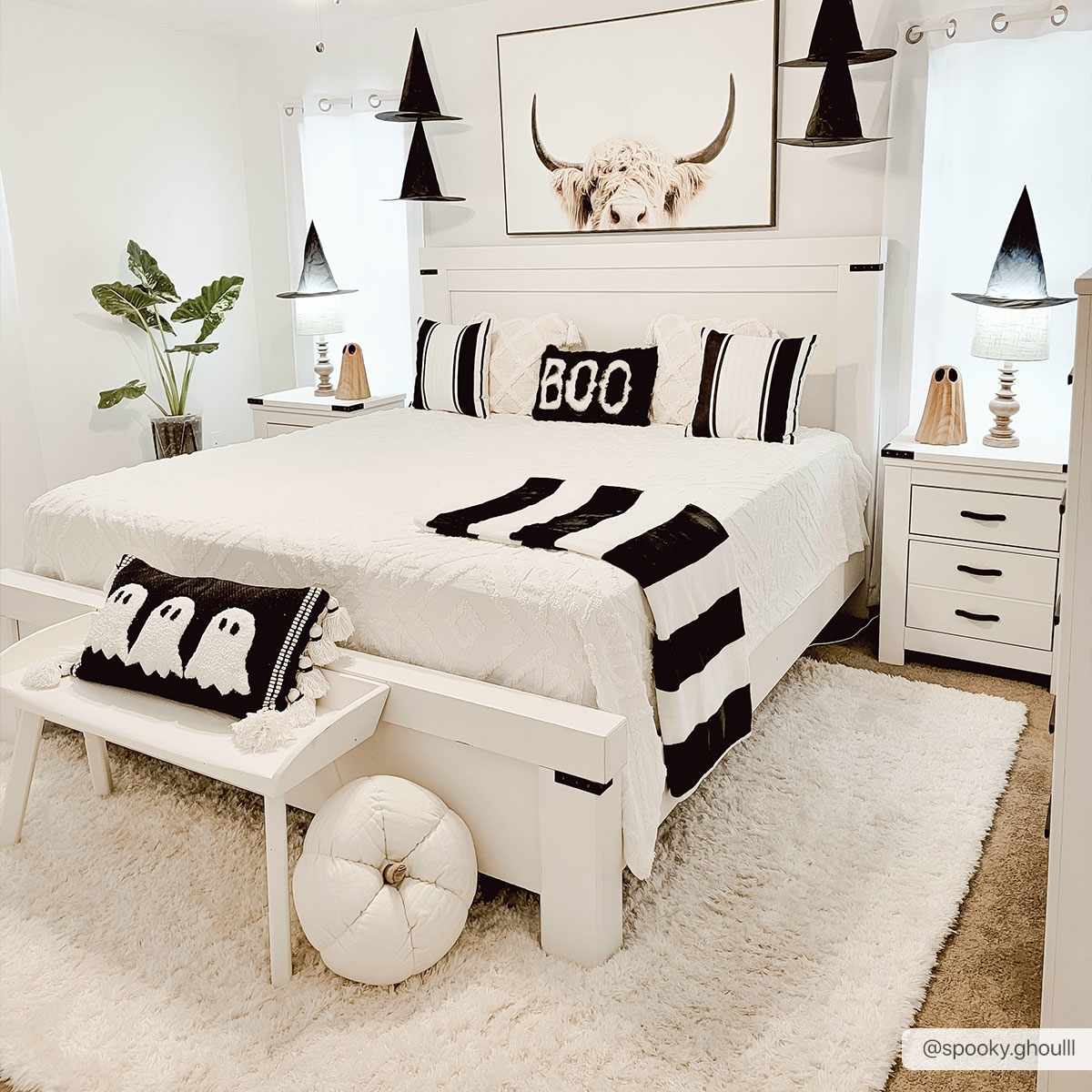 Modern Solid Ivory Moroccan Style Multi Size Plush Pile area rug - Image 2