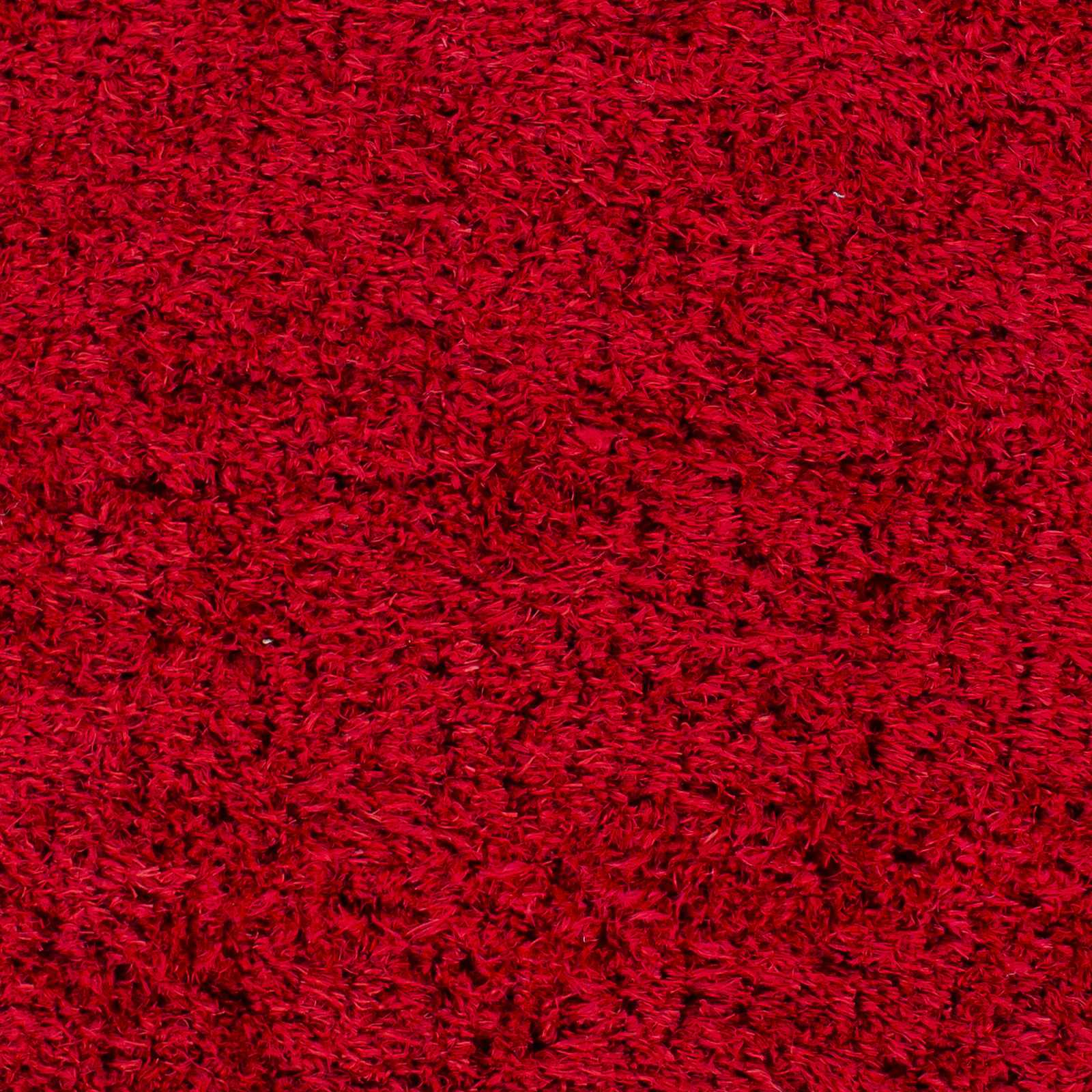Modern Solid Maroon Moroccan Style Plush Pile Area Rug - Image 6