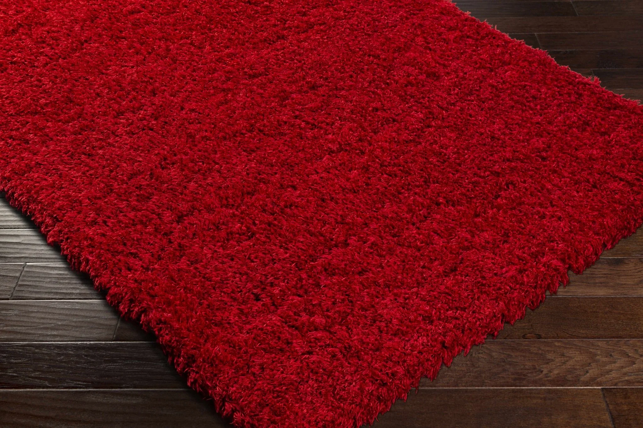 Modern Solid Maroon Moroccan Style Plush Pile Area Rug - Image 7