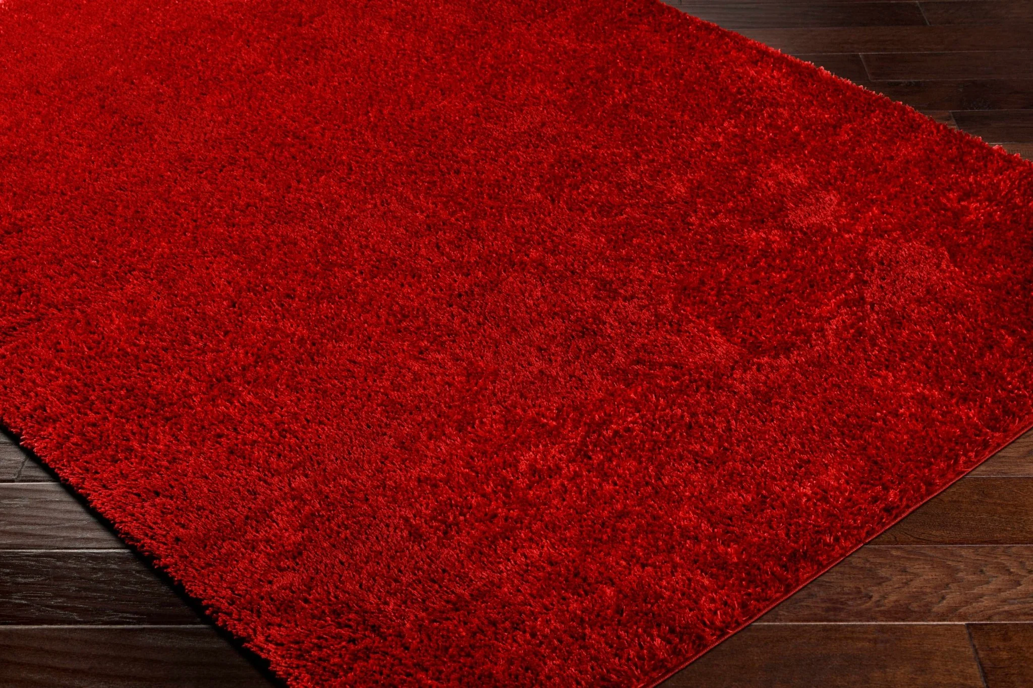 Modern Solid Maroon Plush Pile Moroccan Area Rug - Image 16
