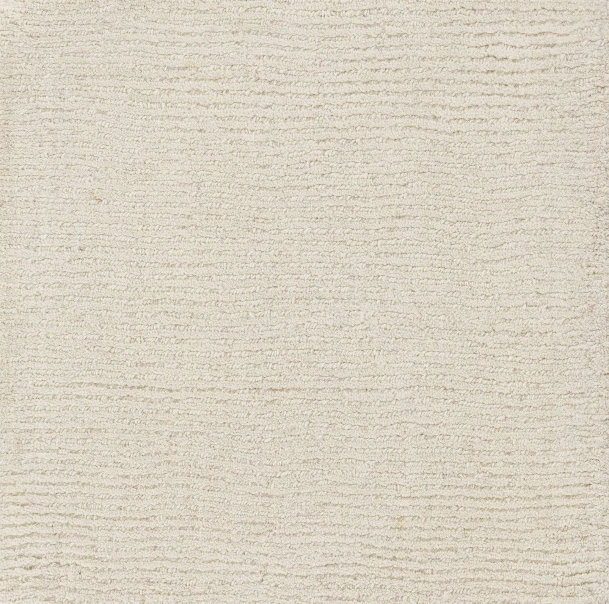 Modern Solid Plain Ivory Hand loomed Multi size Wool Area Rug - Image 12