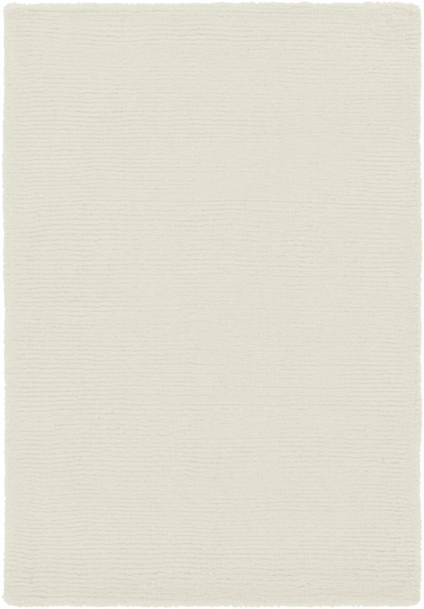 Modern Solid Plain Ivory Hand loomed Multi size Wool Area Rug - Image 17